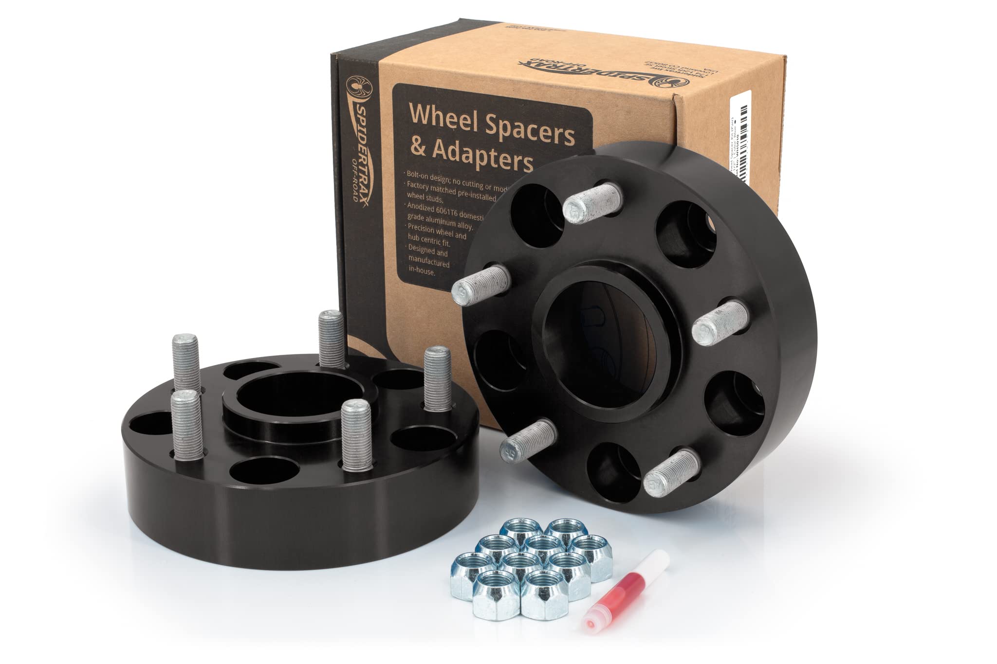 Spidertrax Whs010 Black Wheel Spacer Kit