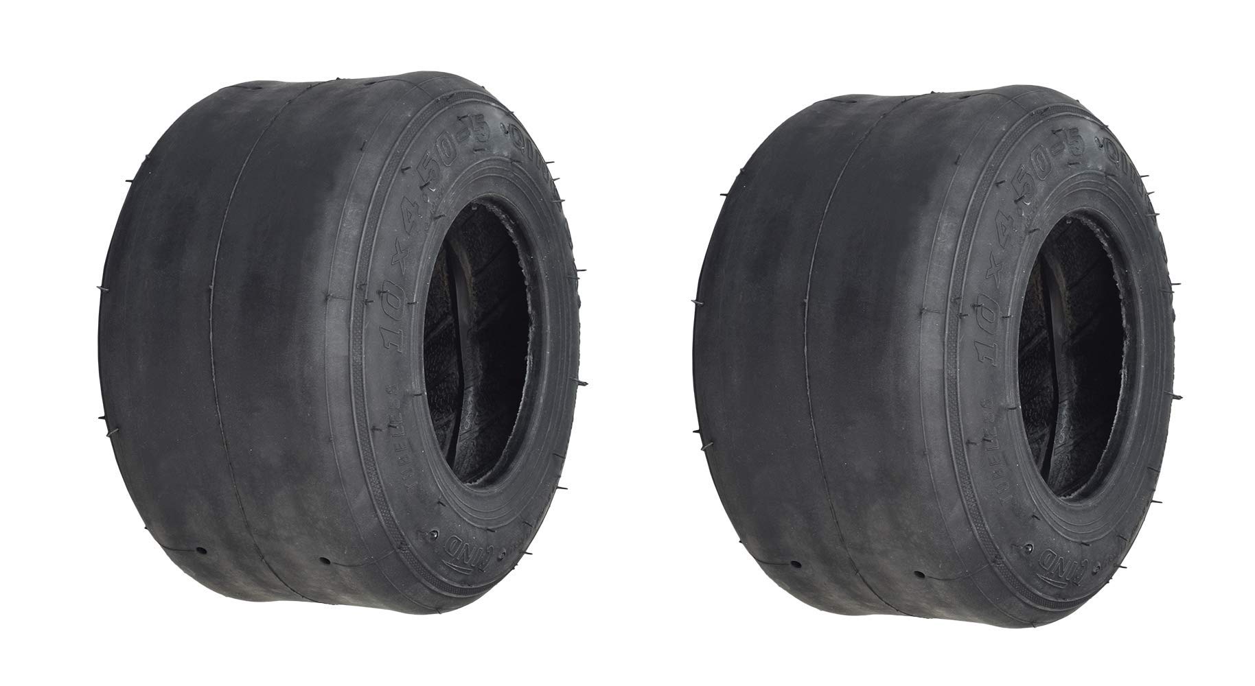 AlveyTech 10x4.505 Tubeless Slick Tire for Drift Trikes & GoKarts (Qind) (Set of 2)
