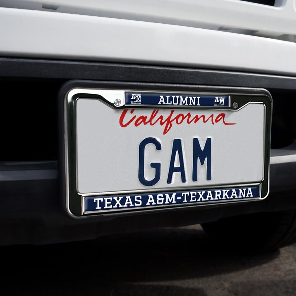 GRAPHICS & MORE Texas A&M University Texarkana Alumni Metal License Plate Frame - Full Size, A&M–Texarkana Eagles Design