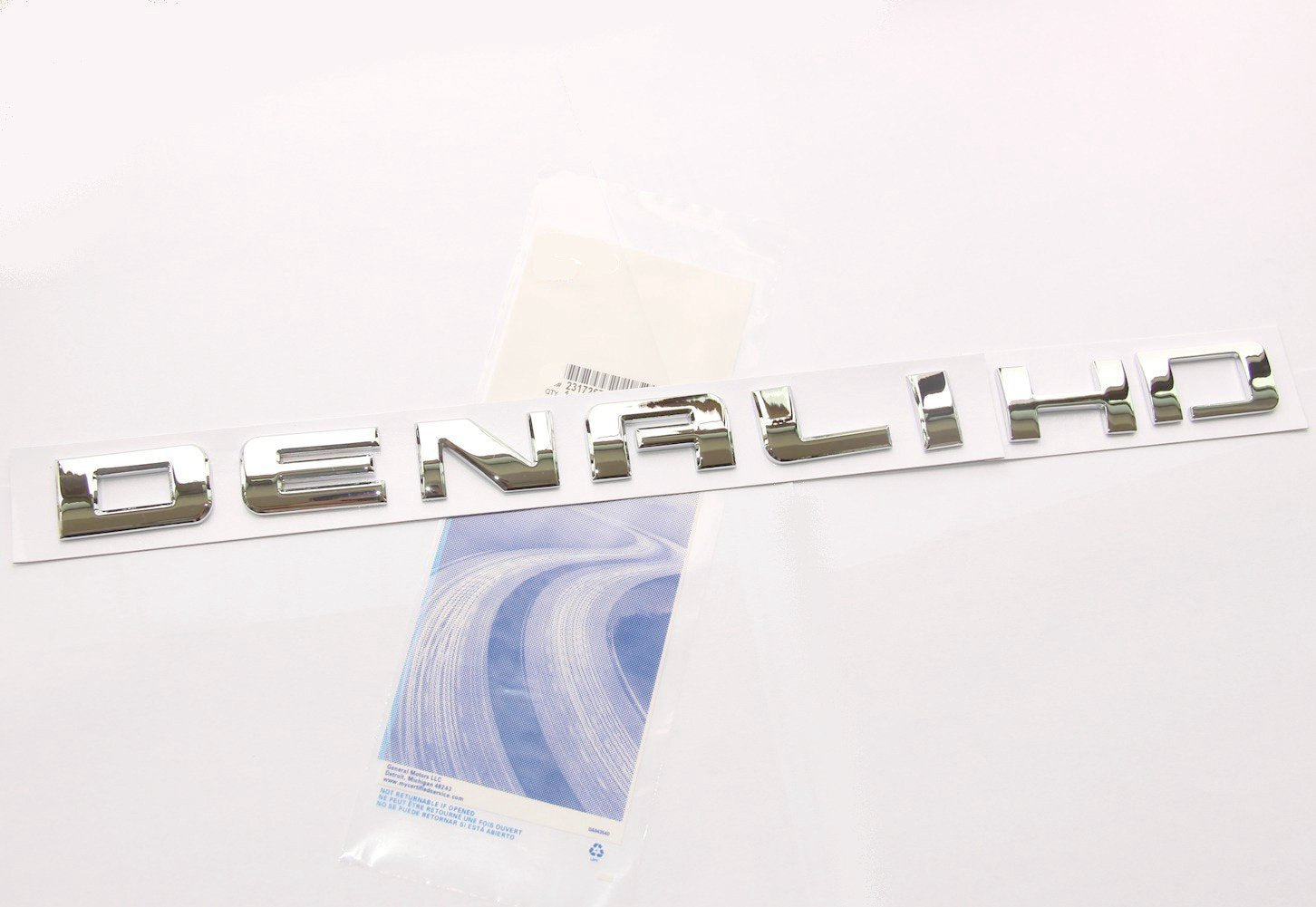 Yoaoo 2-Pack Denali HD Nameplate Emblems Badges for 2007-2019 Denali Yukon Sierra Terrain, HD Chrome, Plastic, Model CS0-2-Denali
