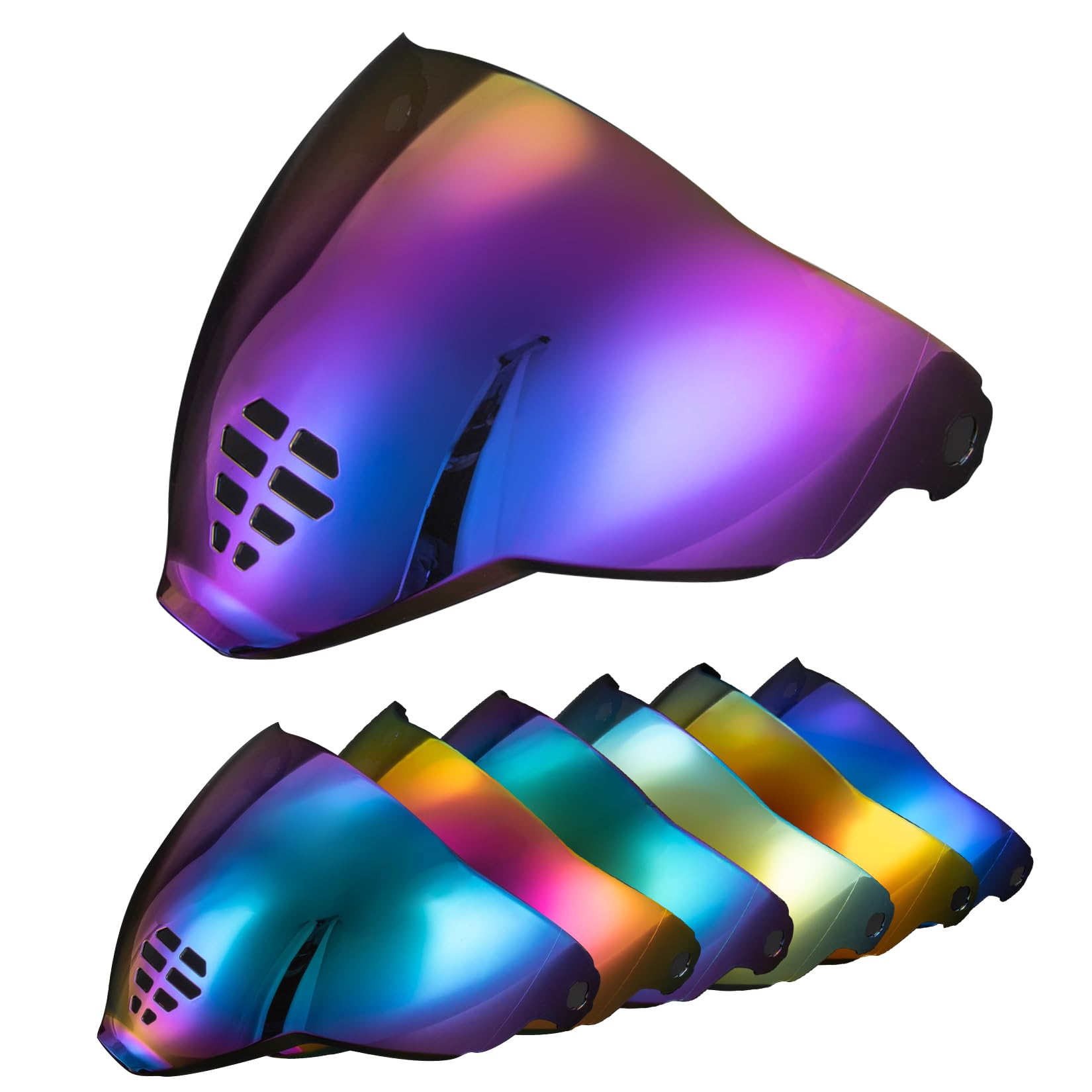 PSLER IC-06 visor- Icon Airflite Face Shield Motorcycle Helmet Visor Accessories Replacement for Icon Airflite IC-06,Deep Purple