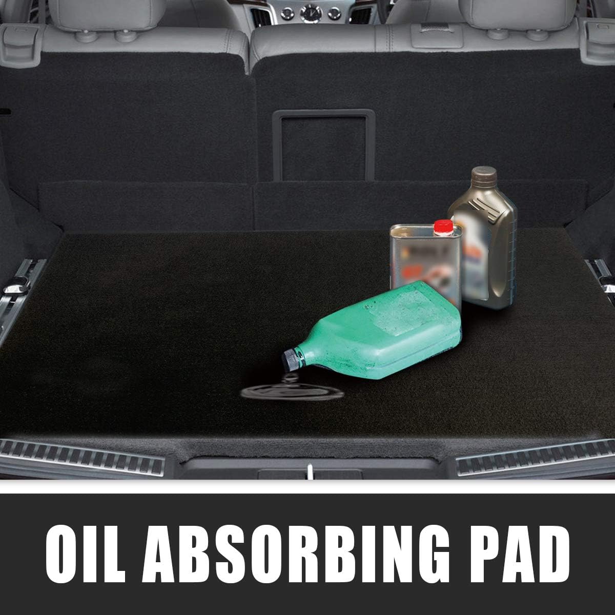 Linla 61'' X 39'' (2-Pack) Absorbent Oil Mat, Contains Liquid Garage Floor Mat, Motorcycle Rug For Garage,Reusable, Washable, Pr