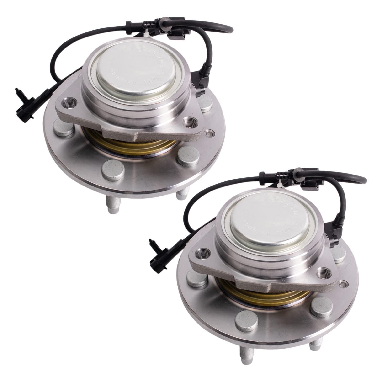 Trq Front Wheel Hub Bearings Fits 2005-2007 Chevrolet Silverado 1500 Gmc Sierra