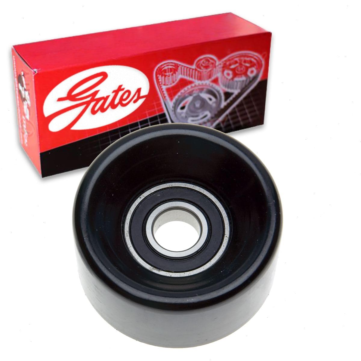 Gates DriveAlign Drive Belt Tensioner Pulley compatible with Honda Accord 2.4L L4 2003-2012