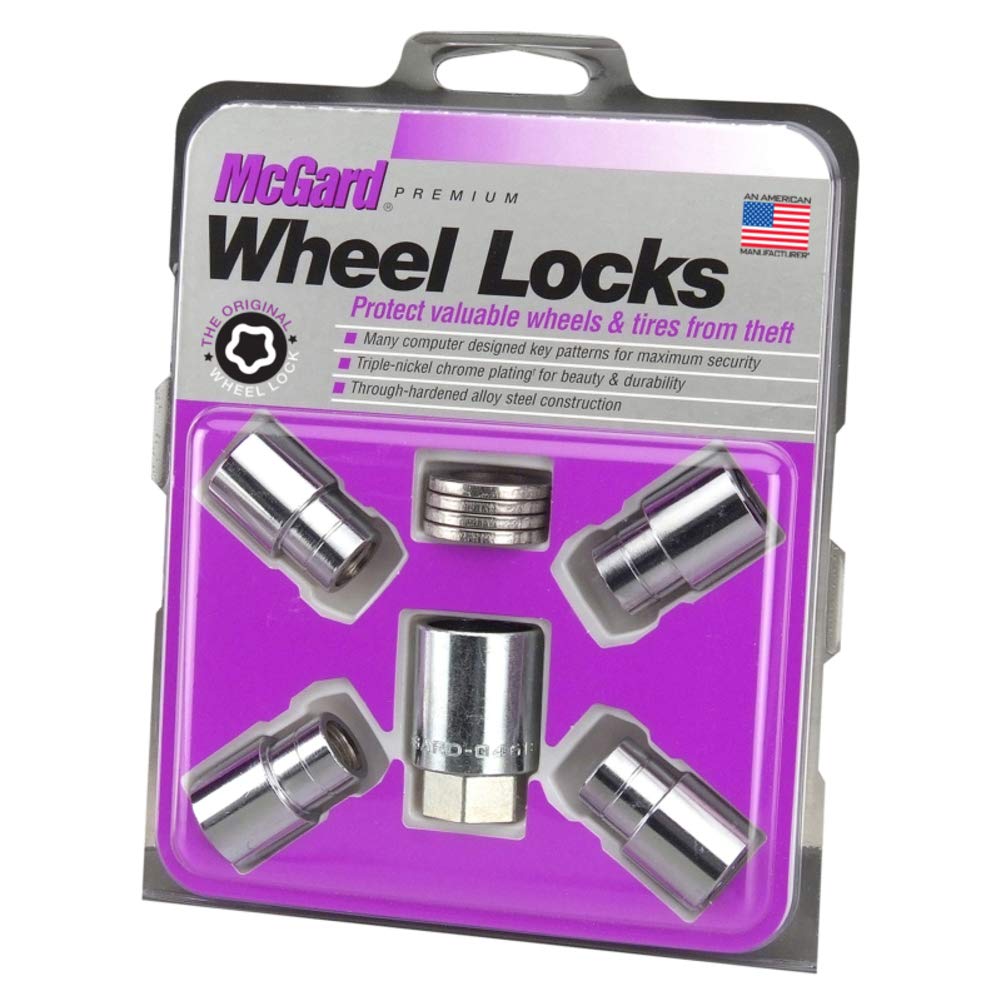MCGARD 21156 Chrome Regular Shank Wheel Locks (M12 x 1.5 Thread Size) - Set of 4
