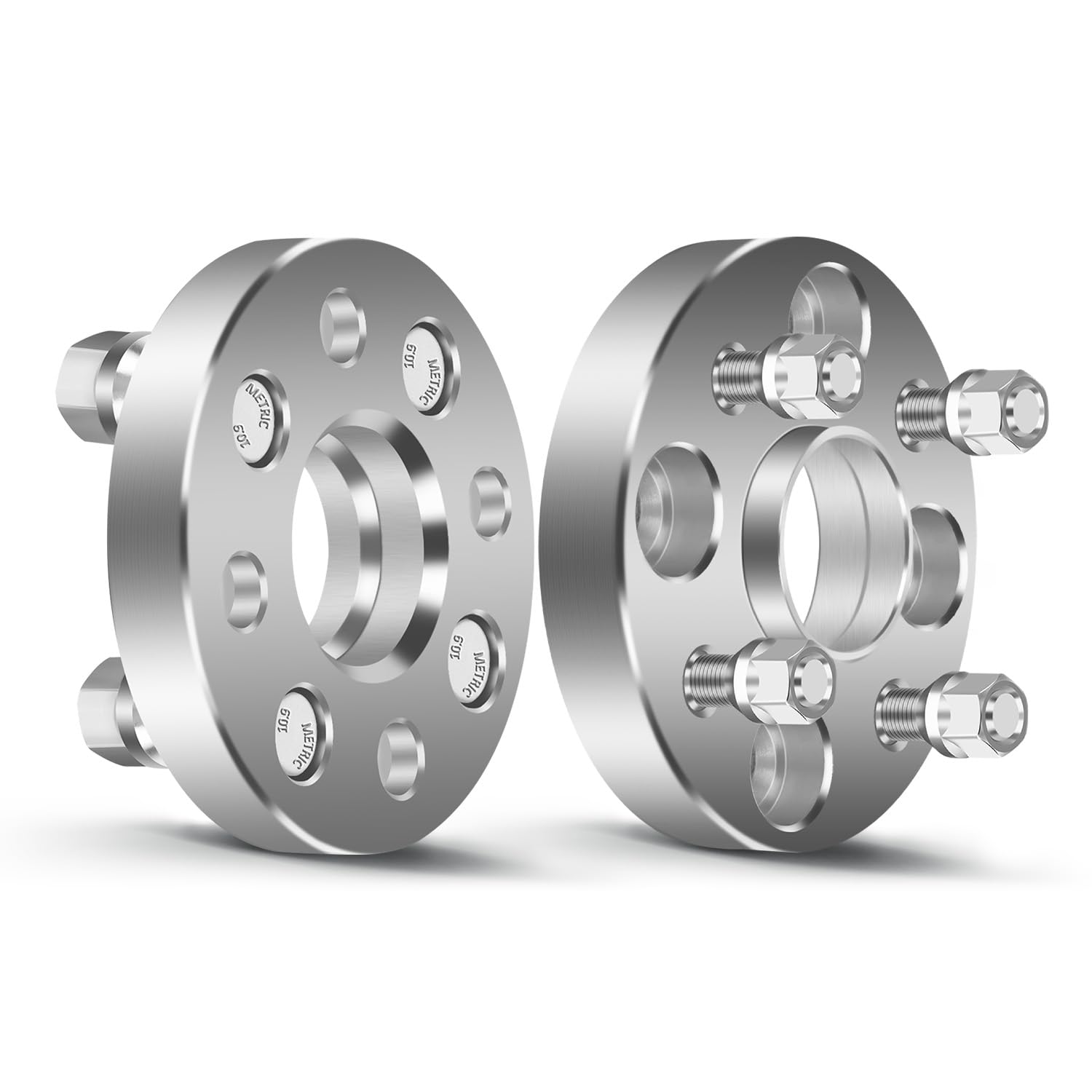 OCPTY 4x100 to 4x100 Wheel Spacers for Accord for Civic for Civic del Sol for CRX for EL for Fit 1 inch 12x1.5 Studs 56.1mm Hub 