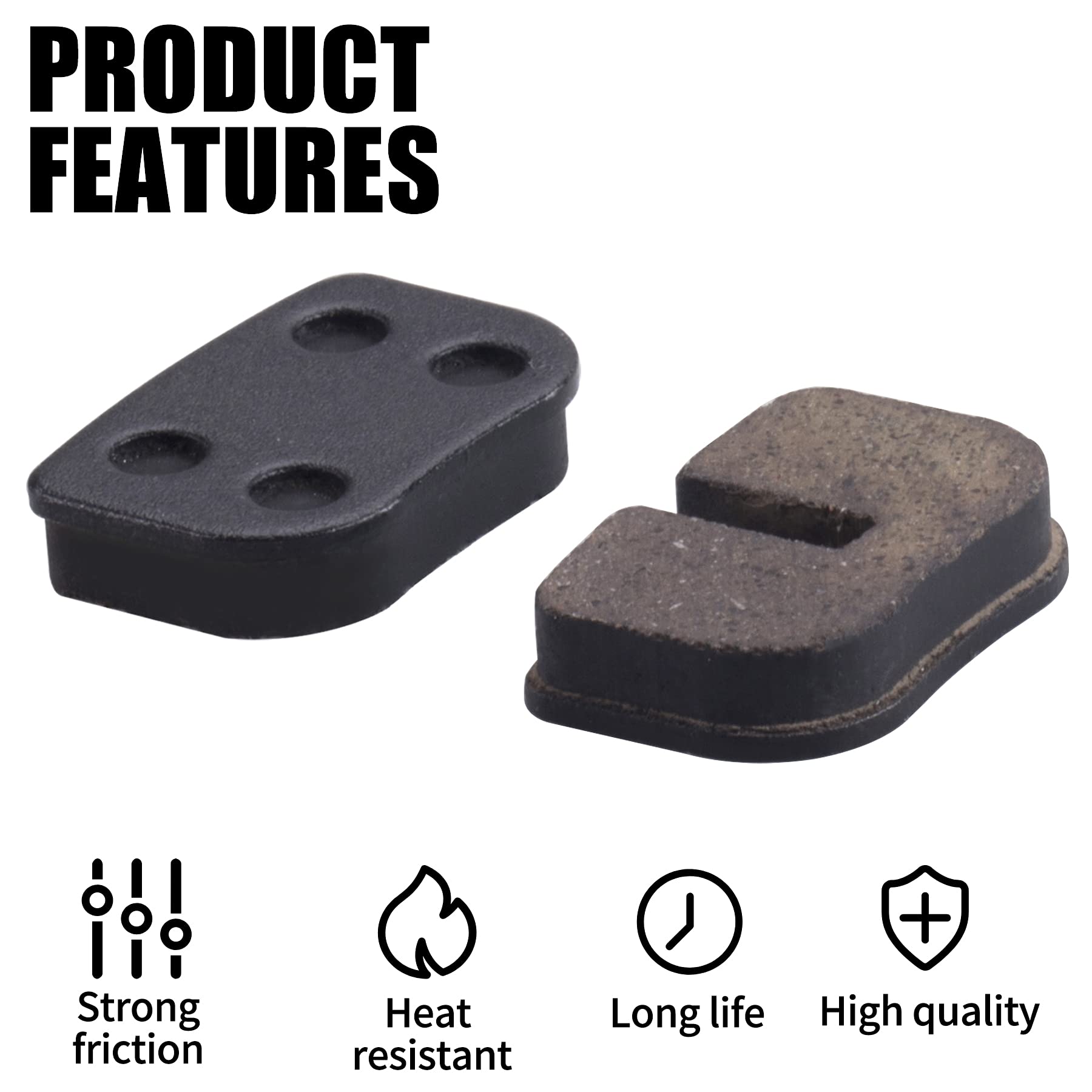 MWMNU REAR BRAKE PADS, Brake Pads Compatible with Motovox MBX10 MBX11 MBX-10 79cc Moto MM-BB80 Baja Racer Dirt Bug Motorsports D