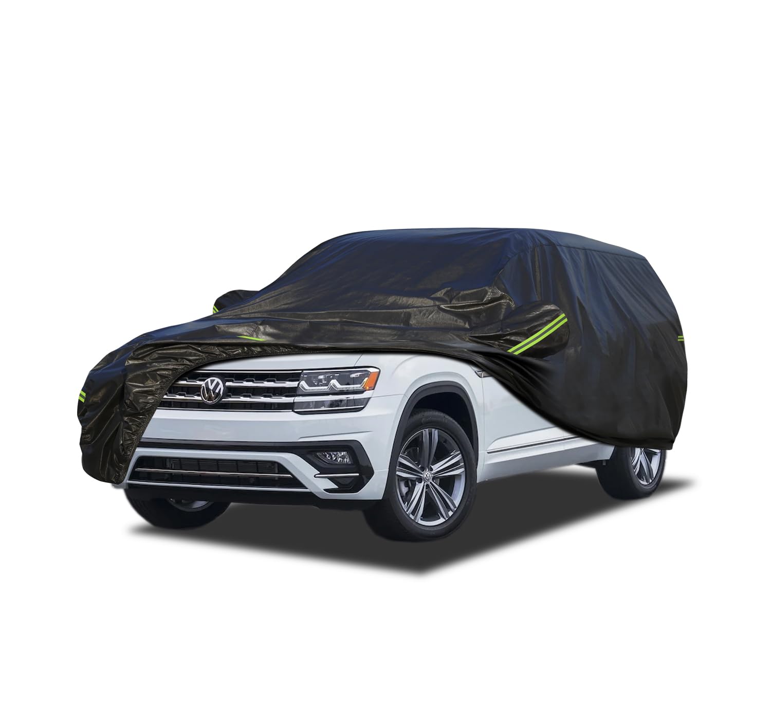 Koukou Waterproof Suv Car Cover Suitable For Vw Atlas From 2017 To 2025, 7 Layers Windproof All Weather Waterproof Outdoor Cover