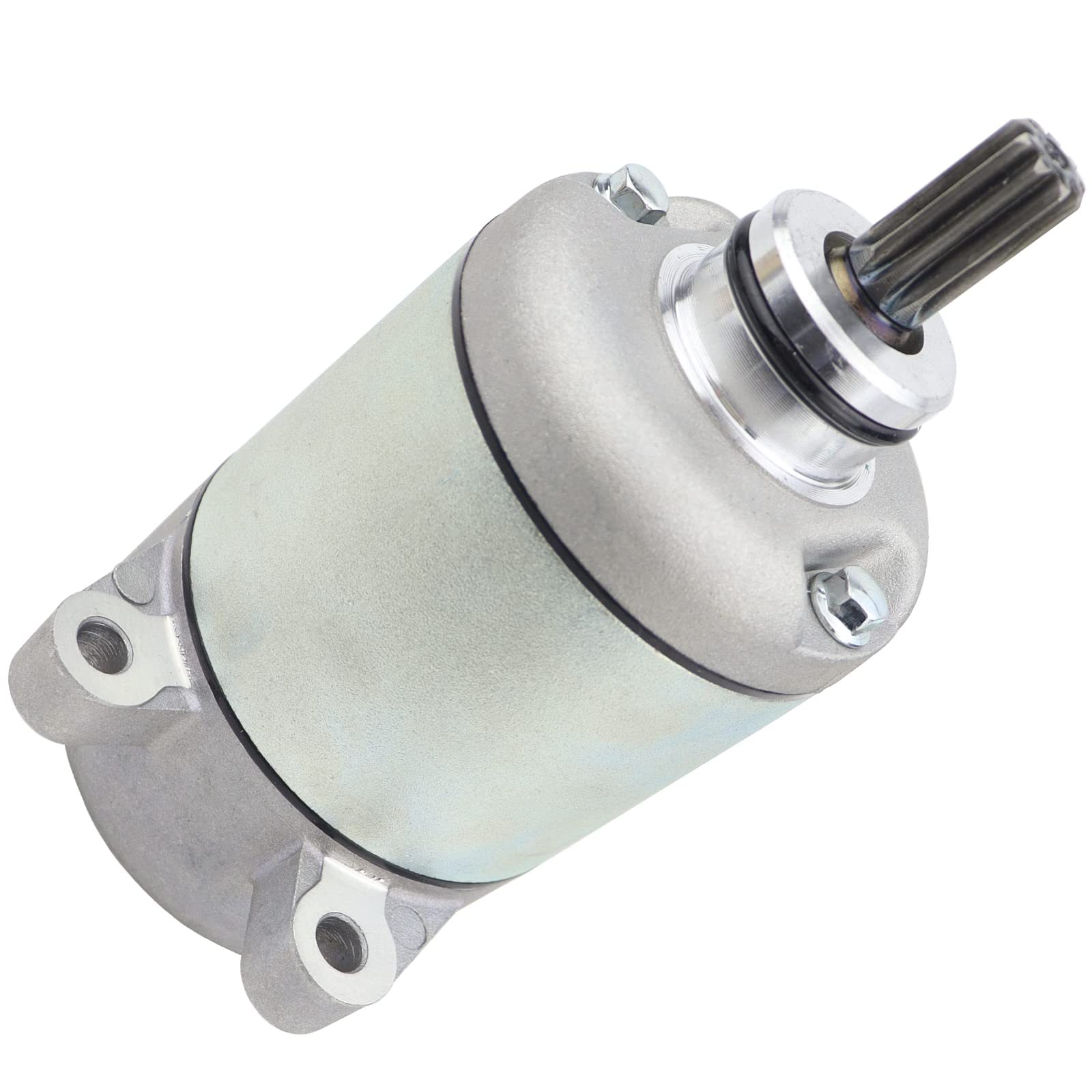 STABSOLI Starter Motor & Solenoid Relay for Honda 350 Fourtrax Rancher TRX350 2000-2006, Metal, Silver, Model 31200-HN5-