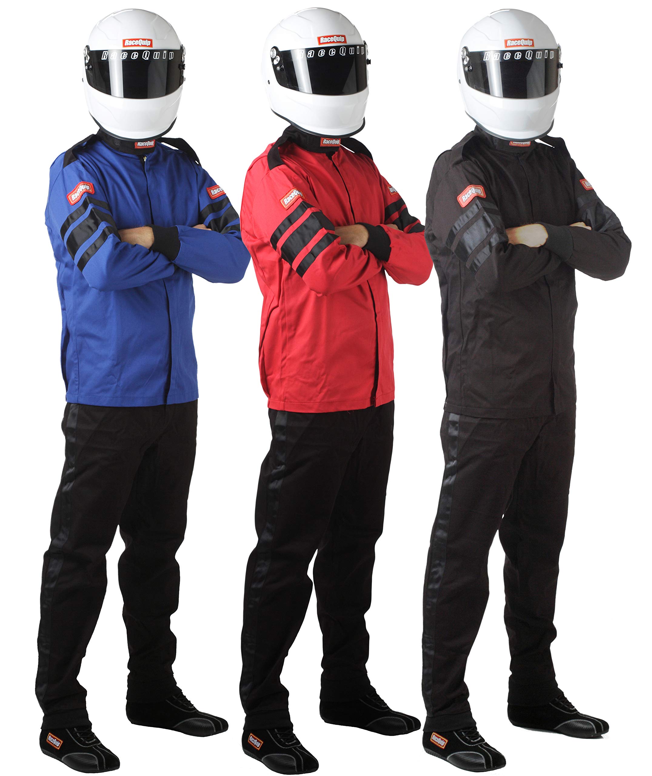 Racequip Racing Driver Fire Suit Jacket Single Layer Sfi 3.2A/ 1 Black 4X-Large 111009
