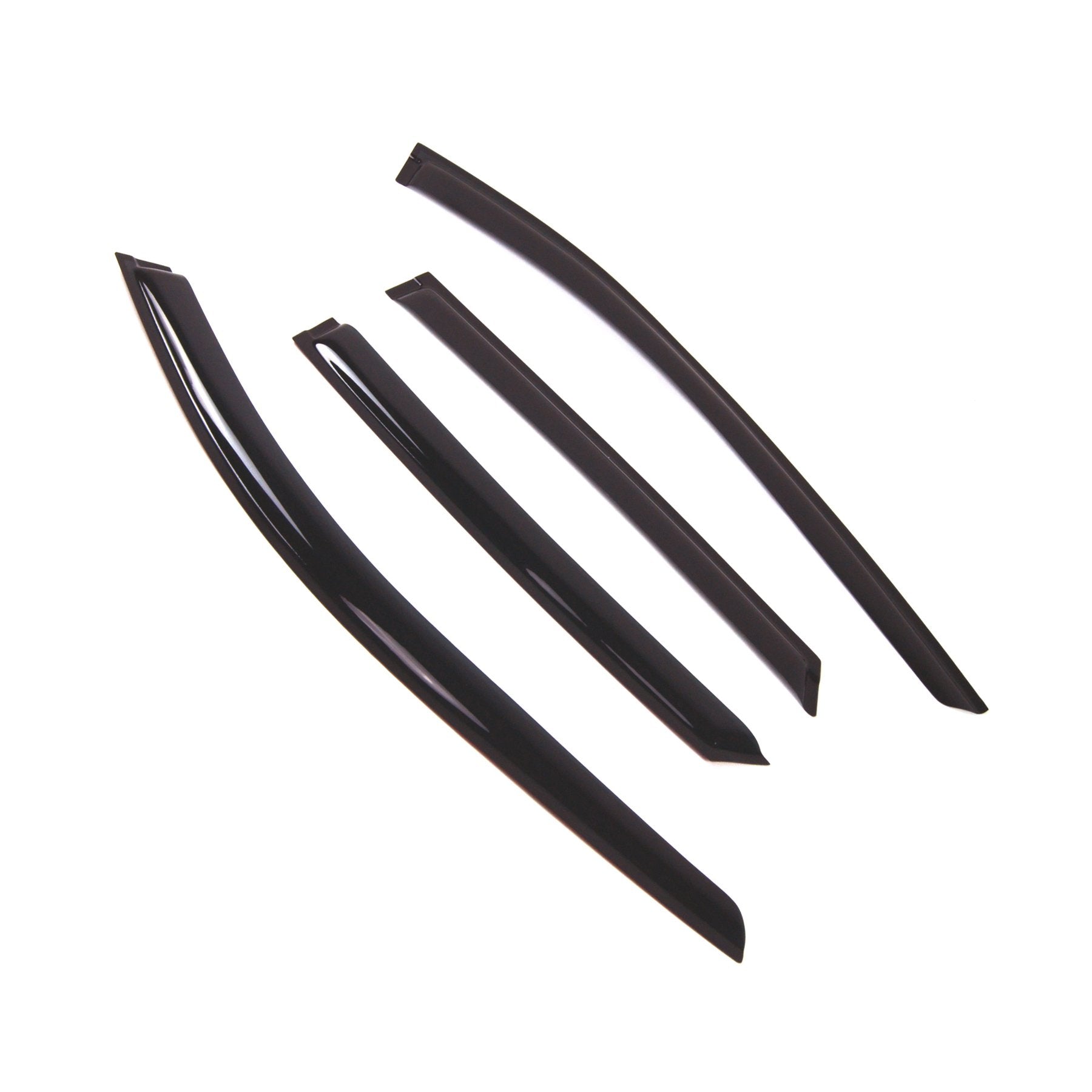 Tuningpros Window Visor Compatible With 2010-2016 Cadillac Srx, Dgwv2-690 Outside Mount Deflector Rain Guard Dark Smoke, 4 Pcs S
