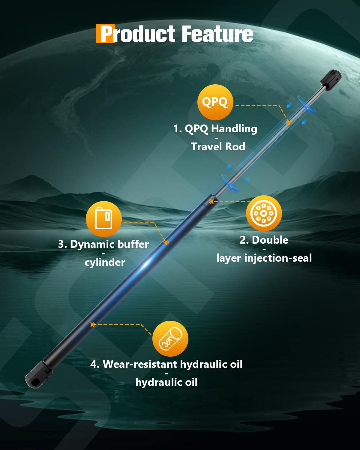 Scitoo Window Glass Lift Supports Replacement Struts Gas Springs Shocks Fit For Cadillac Escalade Esv For Chevrolet Suburban 150