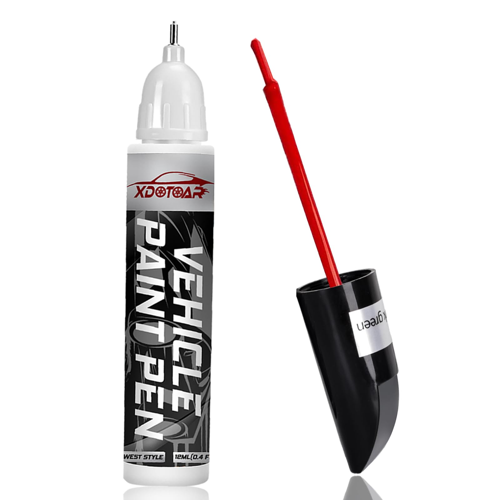 Pure Red Touch Up Paint For Cars,Universal And Color Accurate Automotive Scratch Repair Pen, Lasting Auto Scratch Remover, Quick