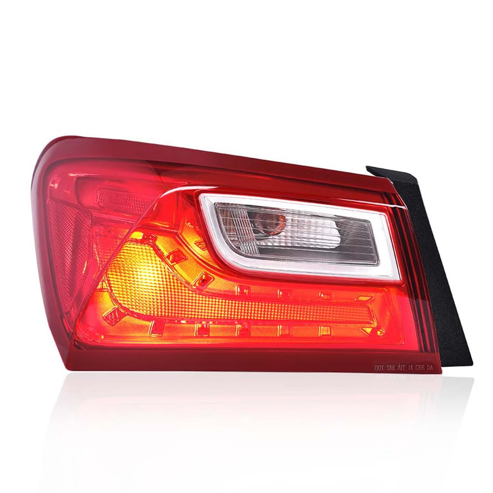 LQI Tail Lights Assembly Compatible with Chevy Malibu XL 2016-2022 Left Driver Side Rear Brake Lamps Assembly Luces traseras, Re