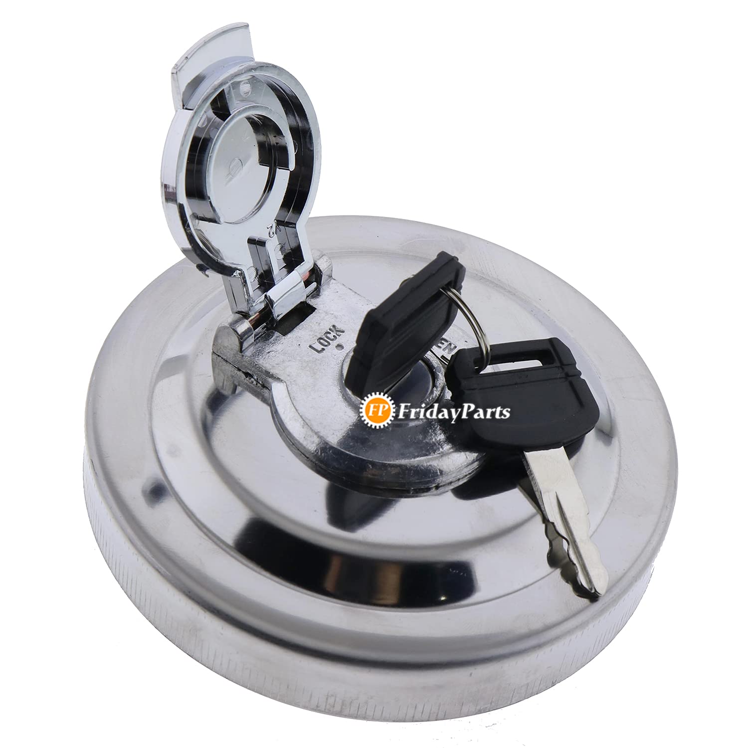 FridayParts Fuel Cap 4188409 Compatible for Hitachi Excavator EX100-2 EX100-3 EX120-2 EX120-3 EX200-2 EX200-3 EX220-2 EX220-3 EX