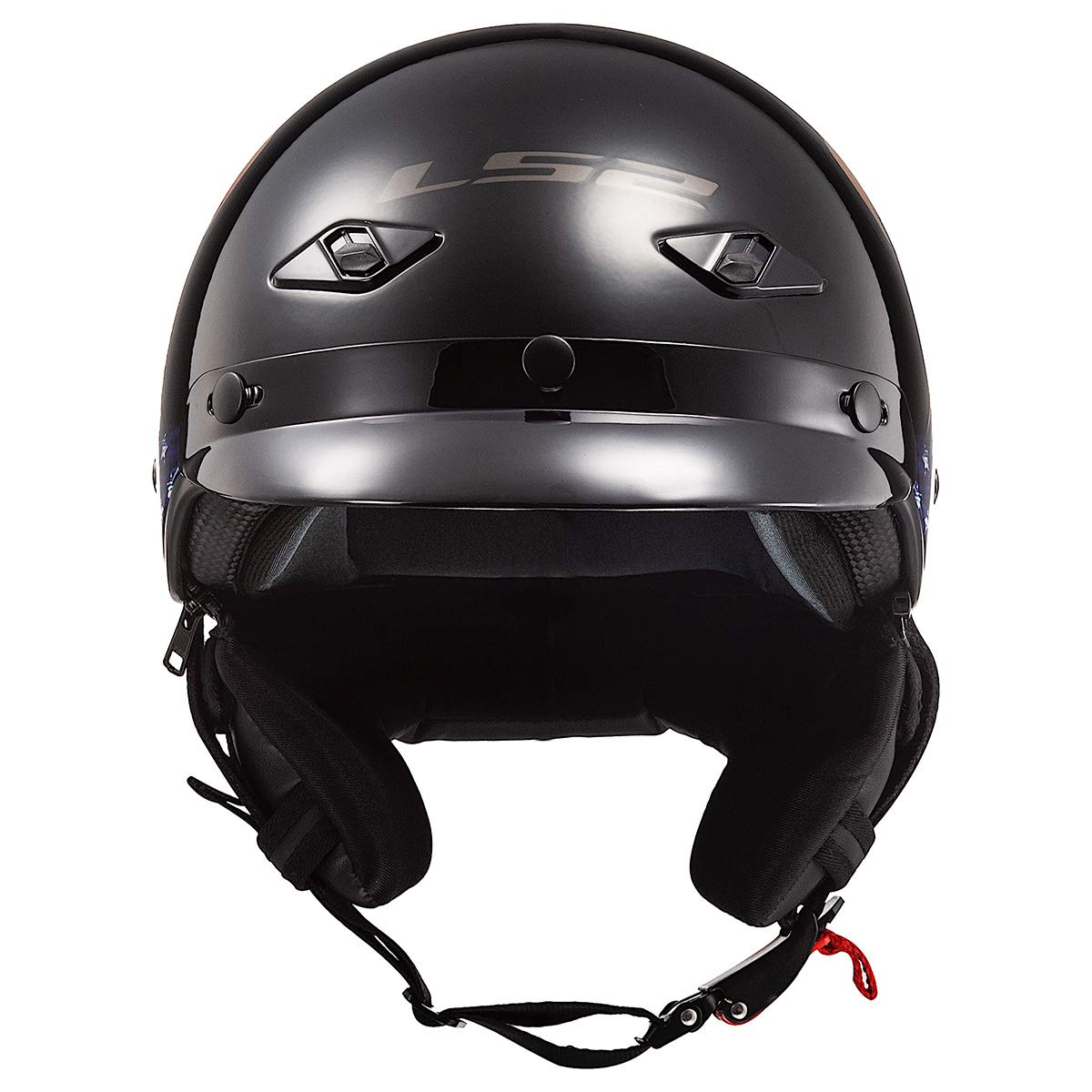 Ls2 Helmets Bagger Motorcycle Half Helmet (Murica - 2X-Large)