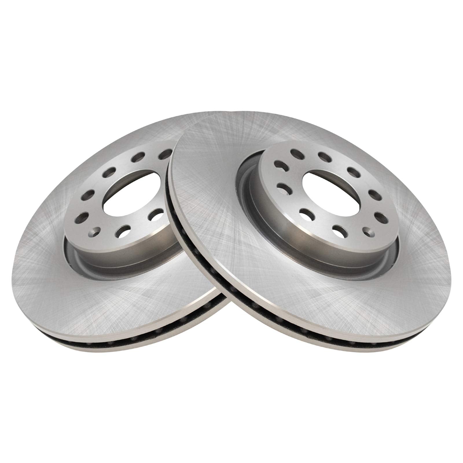 Trq Front Metallic Brake Pad & Rotor Set For Tt A3 Vw Cc Gti Jetta Passat