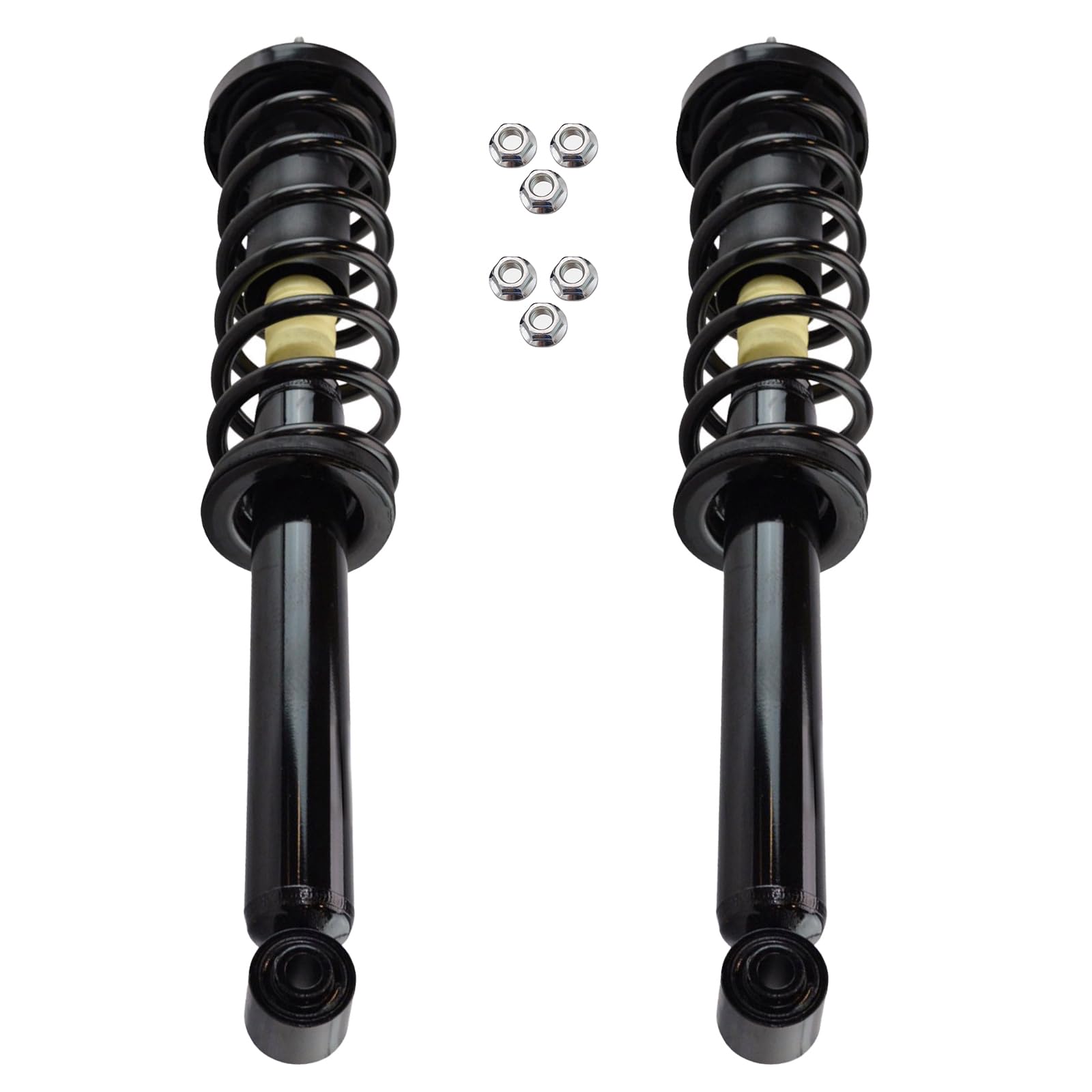Trq Rear Complete Quick Loaded Shock Strut Spring Mount Assembly Pair Set 2Pc Compatible With 2001-2003 Bmw 525I 1997-2000 528I