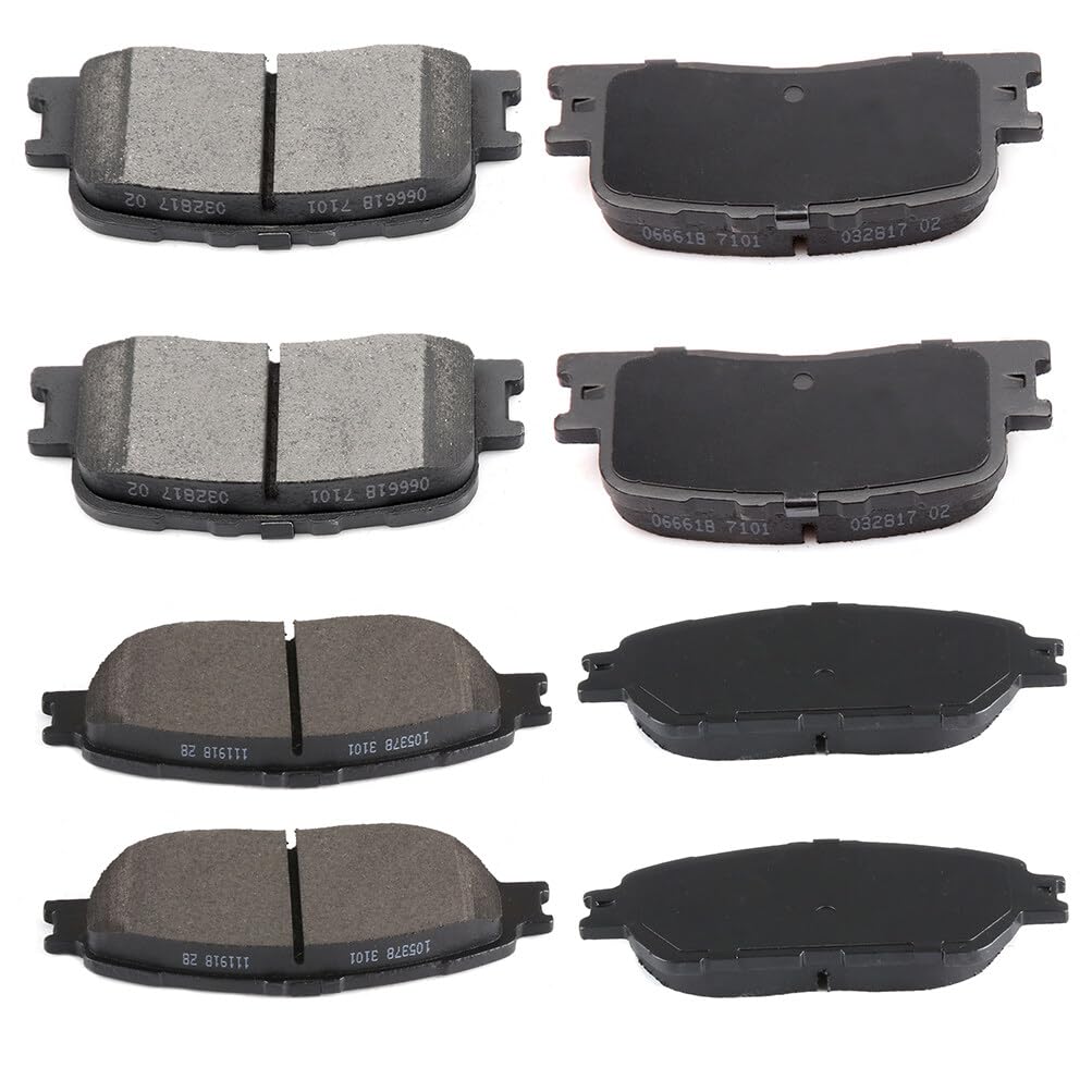 Cciyu D906 D885 Front & Rear Disc Brake Pads Kit For Lexus Es300 2002-2003,For Lexus Es330 2004-2006,For Toyota For Camry 2005-2