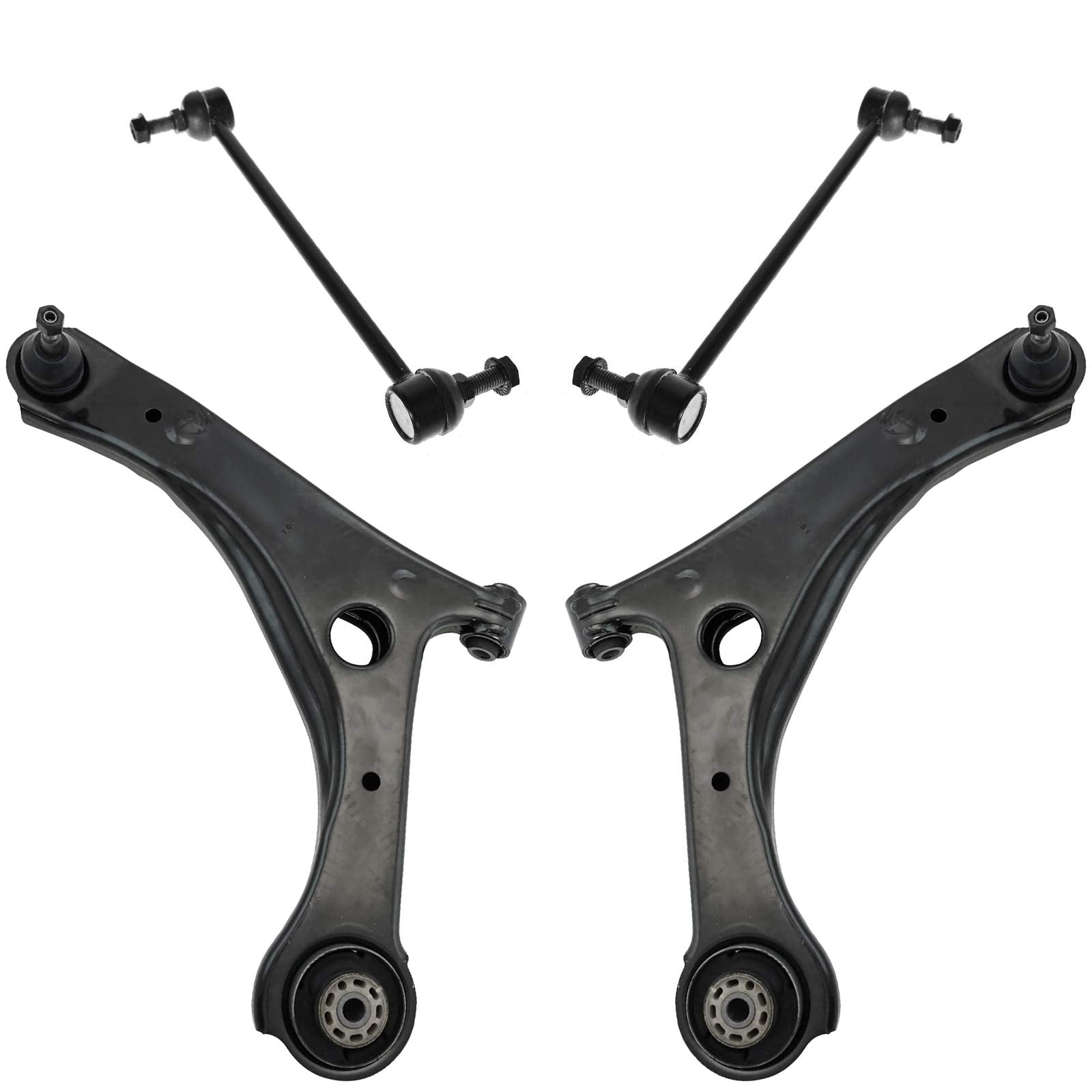 Trq Front Suspension Kit Control Arm With Ball Joint Sway Bar Stabilizer Link Compatible With 08-16 Chrysler 08-20 Dodge 12-15 R