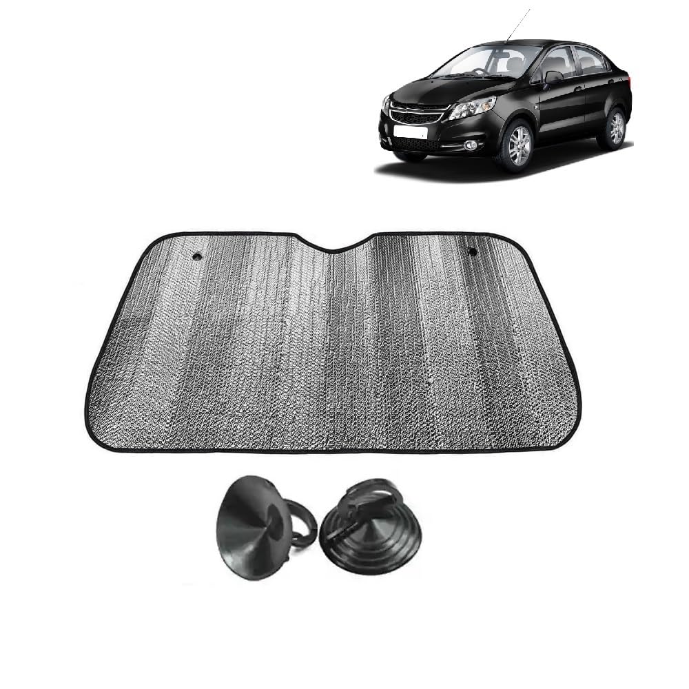 Car Windshield Sun Shade UV Rays Protector Silver Sunshade Solar Reflective suitable for Chevrolet Sail
