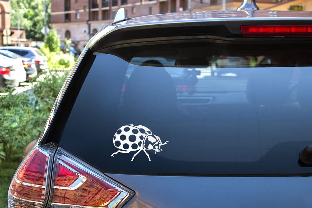Wirester 6 Inch Clear Vinyl Decal Sticker Decoration For Car Window (Or Any Flat Surface) - Bug