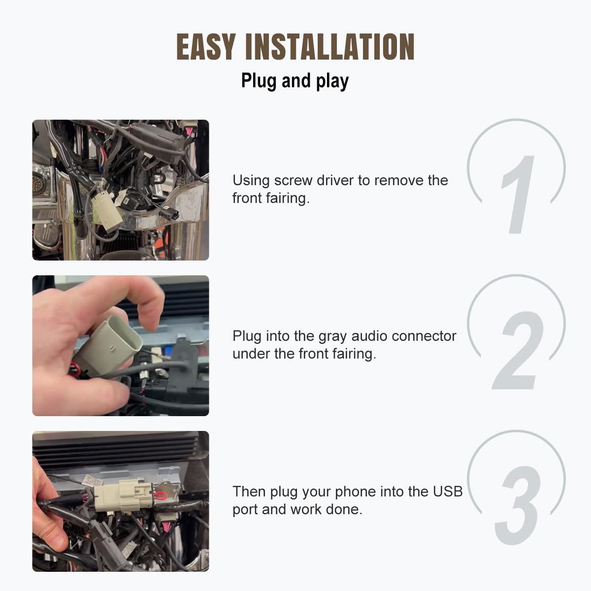 Lenink Carplay Jumper Compatible With Harley Davidson 2019 And Up Gts Radio For Road Glide Or Street Glide With Boom