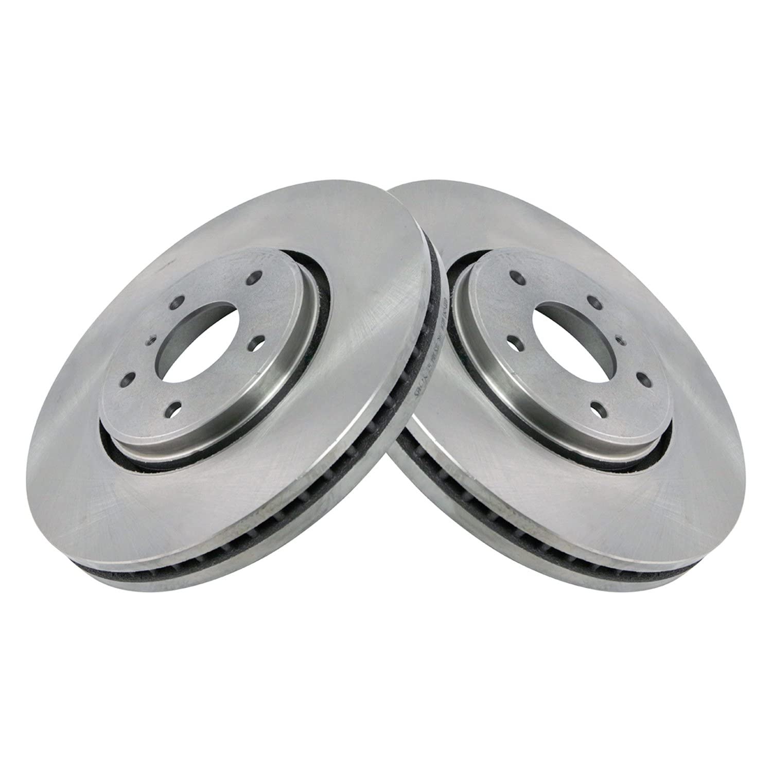 Trq Front Brake Rotors Set Vented Compatible With 2005-2012 Infiniti Fx35 2013 Fx37 2005-2008 Fx45 2014 Qx70