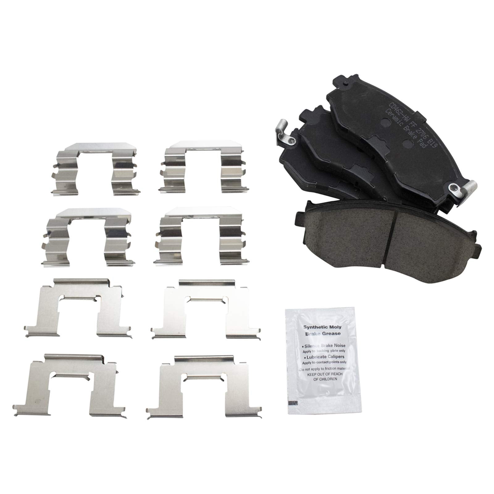 TRQ Front Brake Pads Ceramic Compatible with 1991-1996 INFINITI G20 1989-1998 Nissan 240SX 2000-2006 Sentra 1990-1992 Stanza