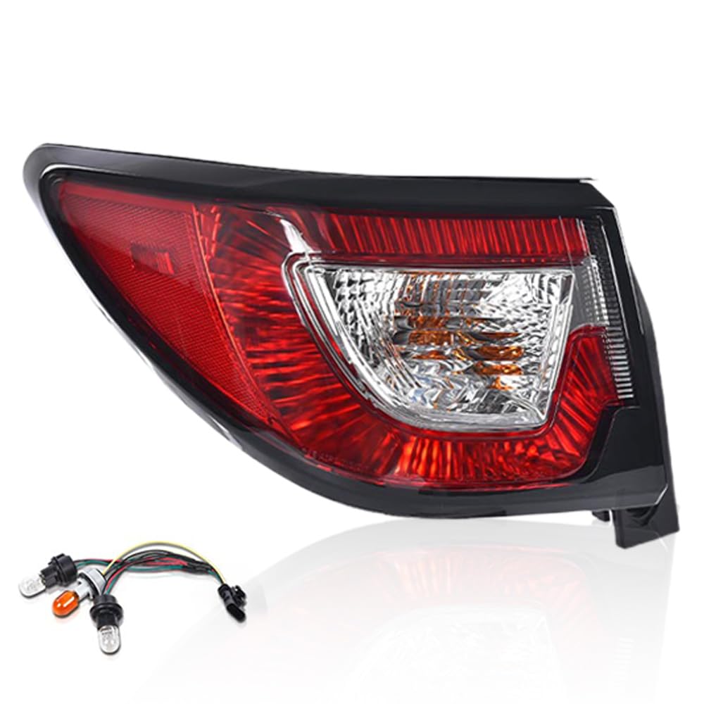 LQI Tail Lights w/Bulbs Assembly Compatible with Chevy Traverse 2013-2017 Left Driver Side Rear Brake Lamps Assembly Luces trase