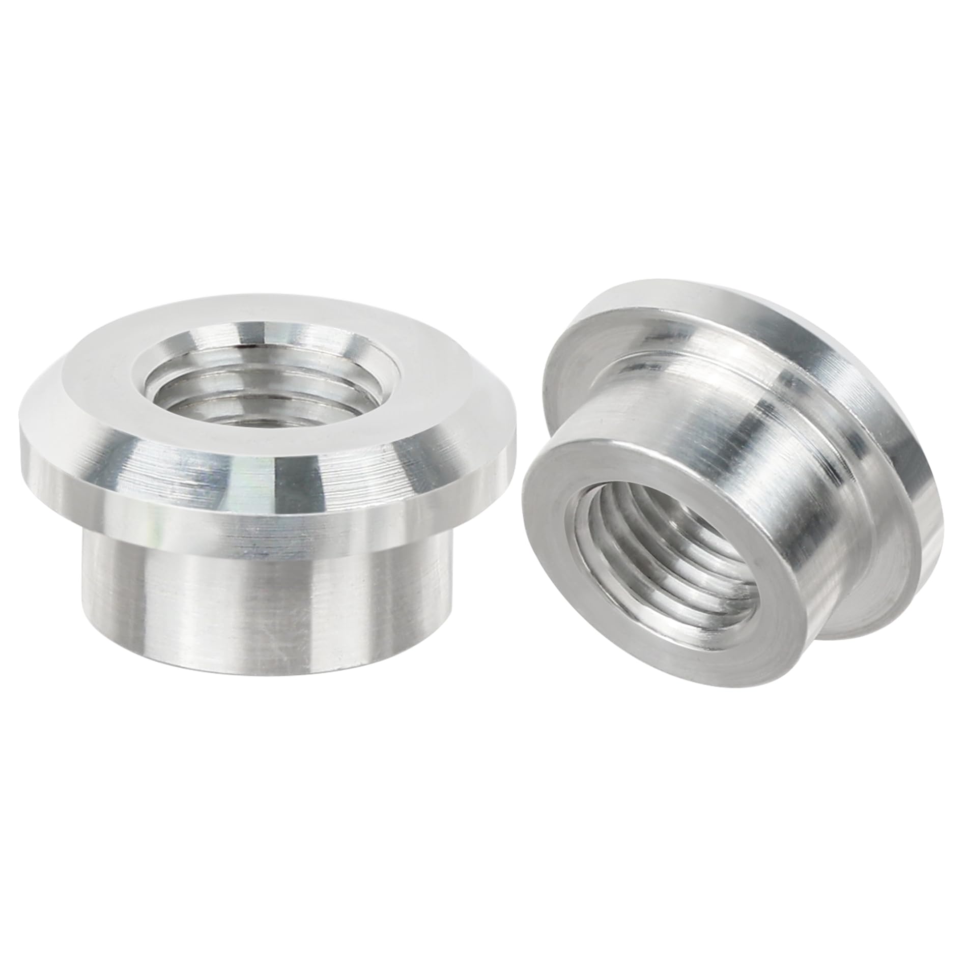 Evil Energy 1/4'' Npt Female Weld On Bung Fitting Aluminum 2Pcs