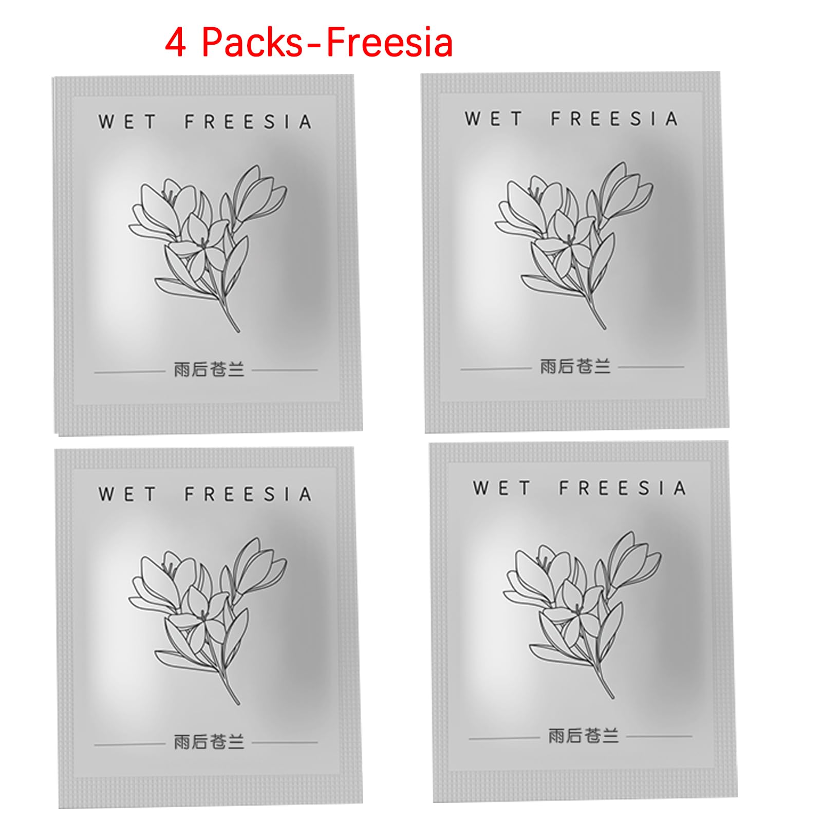 Cacacece 4 Packs Freesia Smell Car Air Fresheners Refills Solid Fragrance Replacement Tablets, Long Lasting Car Air Fresheners