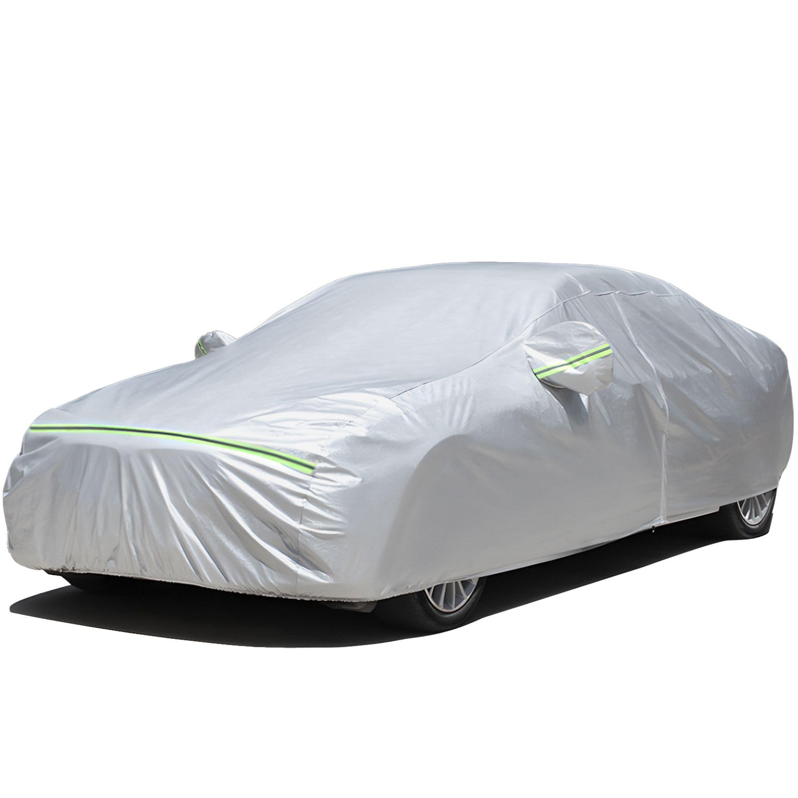 Favoto Car Cover Waterproof Outdoor - All Weather Sedan Car Cover 6 Layers For Automobiles Rain Sun Snow Protection Universal Fi