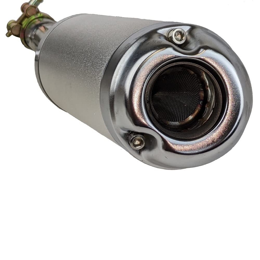RedCap Muffler Exhaust Assembly for X15 X16 X18 Apollo 125cc Dirt Bike, Alloy Steel, Model EXHS-071, 2019-2022