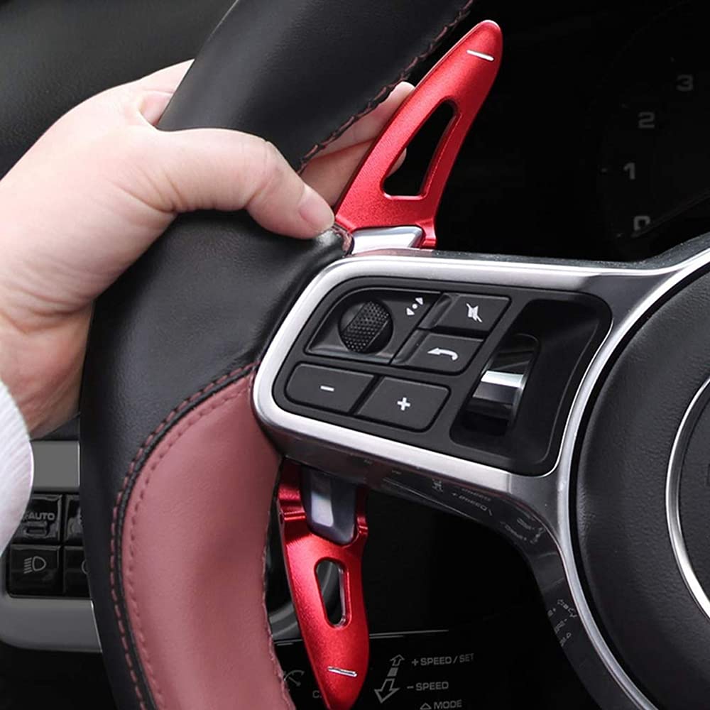 Sanrily For Porsche Paddle Shifter Extensions (Fits:Porsche Cayenne 2015-2018, Macan 2014-2018, Panamera 2017-2020, 911/Boxster
