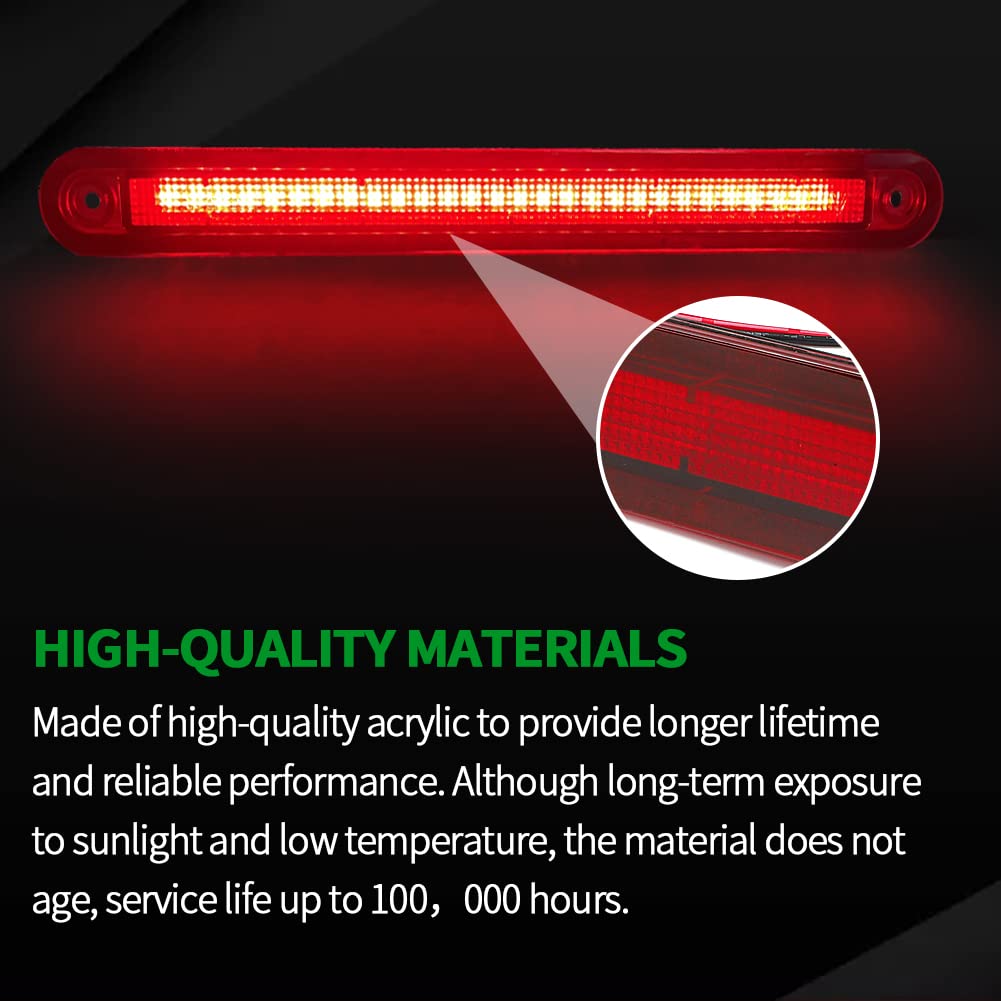 Alpha Rider 2PCS LED Stop Brake Light for Winnebago RV - 12" Black, Water Resistant, High Brightness, Model A00W1901ACR1*2-ARLH
