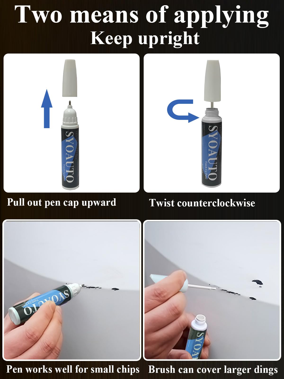 Syoauto Classic Silver 1F7 Touch Up Paint Fit For Toyota Cars Auto Touch Up Paint Scratch Repair Automotive Paint Scratch Remove