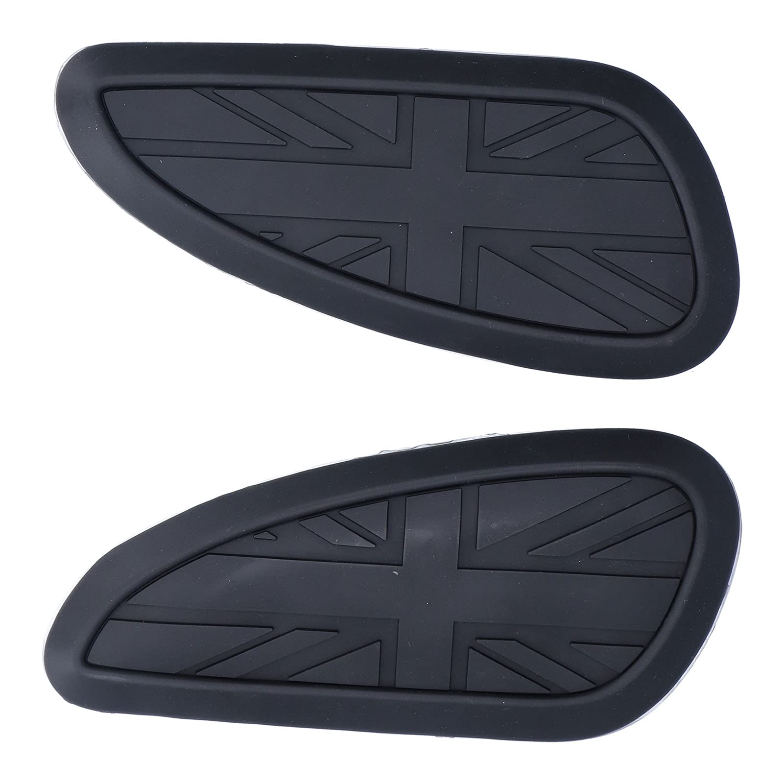 Kimiss Motorcycle Tank Knee Pad, Fuel Tank Sticker Pad Protector Rubber Replacement For Bonneville T100 T120/Speed ??Twin/Street Scrambler(Black)