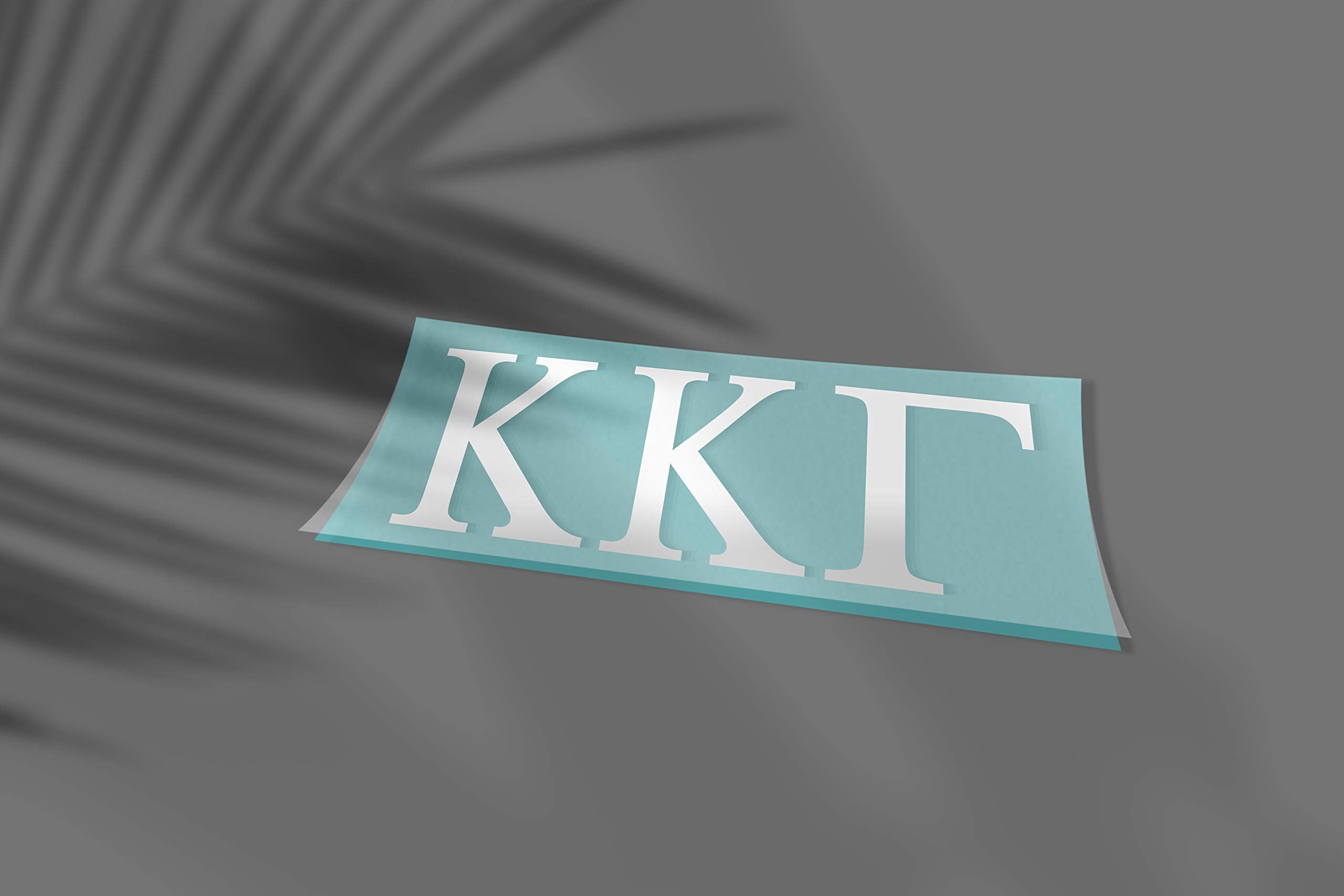 Pro-Graphx Kappa Kappa Gamma Greek Sorority Sticker Decal, 2.5 Inches Tall, White