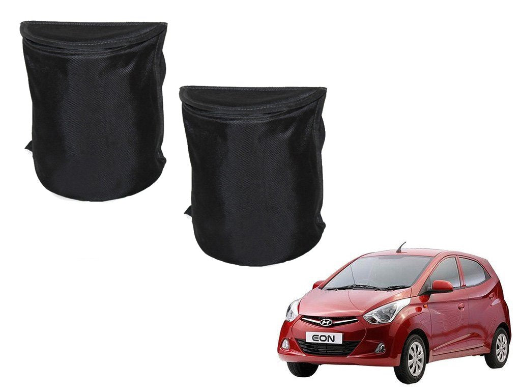 Kozdiko Semi Cylindrical Car Dustbin Set of 2 Pcs for Hyundai Eon