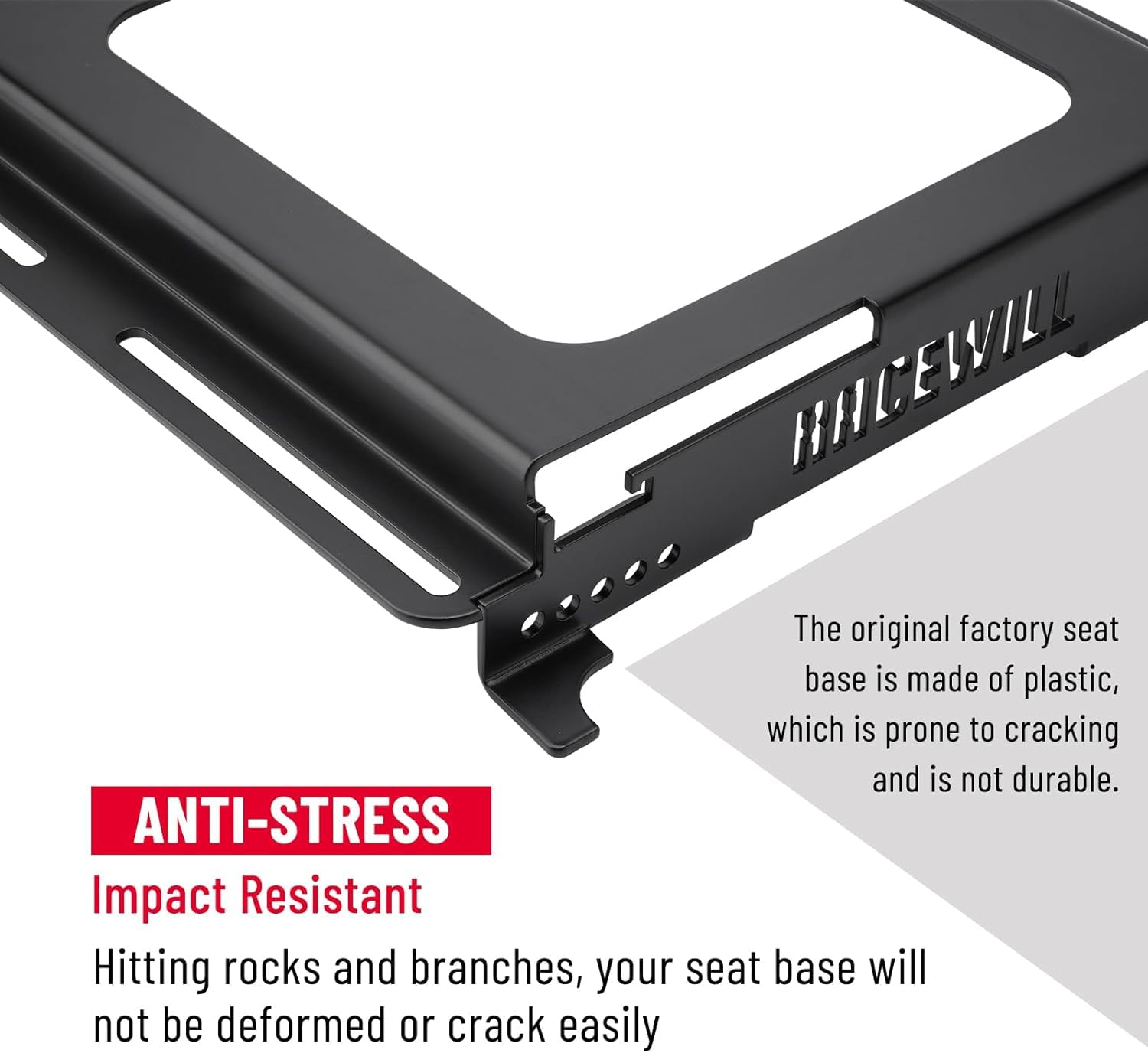 2 Pack RZR Seat Bases: Lower and Recline RZR Seat Base Accessories | Compatible with Polaris RZR 800/900, S 1000, XP 1000, XP Tu