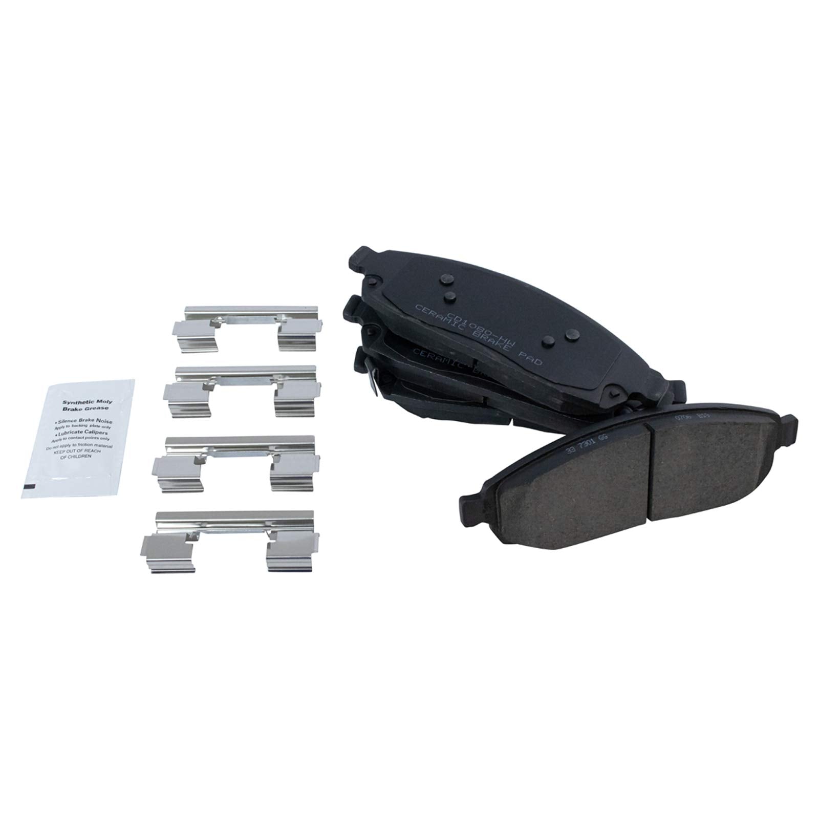 Trq Front Brake Pads Ceramic Compatible With 2006-2010 Jeep Commander 2005-2010 Grand Cherokee