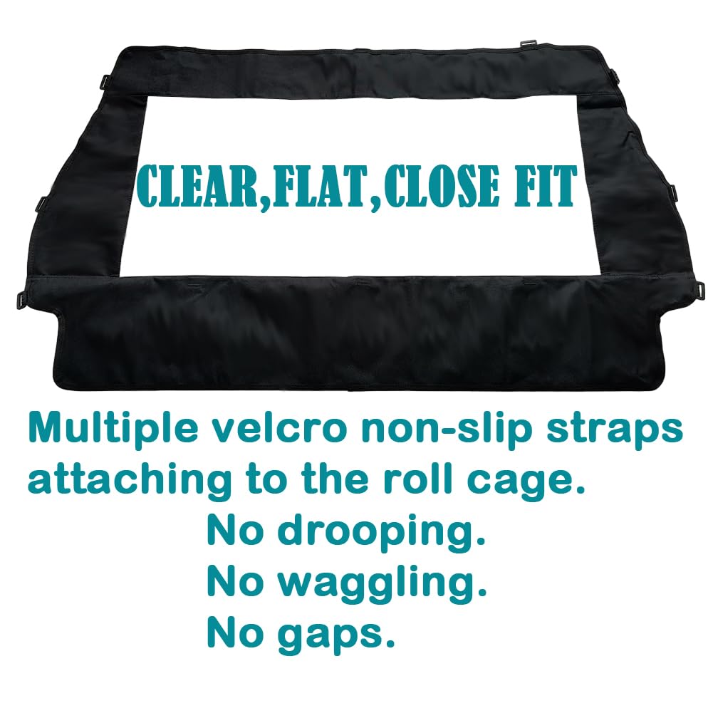 Qymoto Utv Rear Window,Rear Windshield For Polaris Rzr Xp 900 Full Back Window Cover