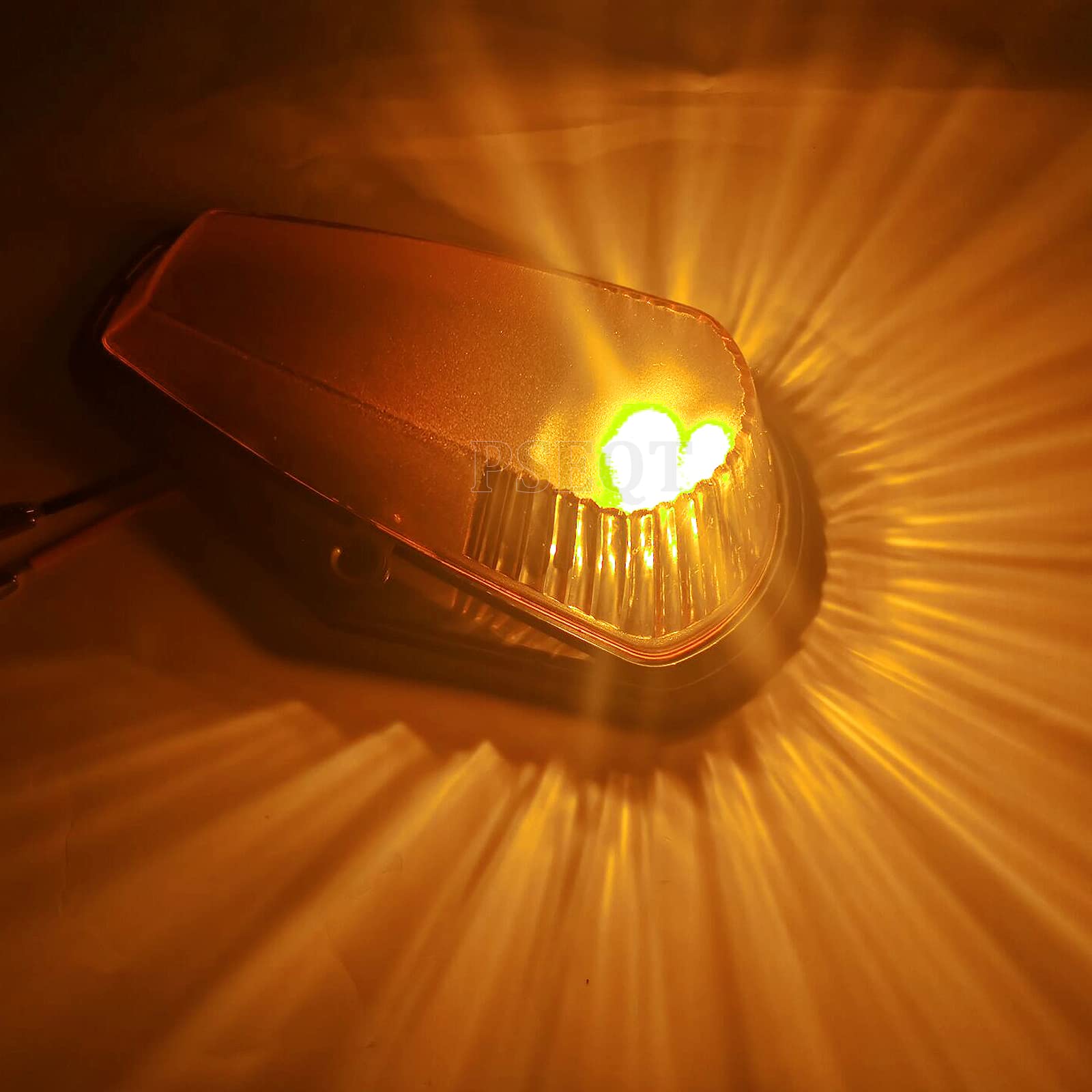 PSEQT 5Pcs Amber Cab Roof Marker Lights for F150 F250 F350, 12V LED Clearance Lights, 5.9''x3.54''x1.77