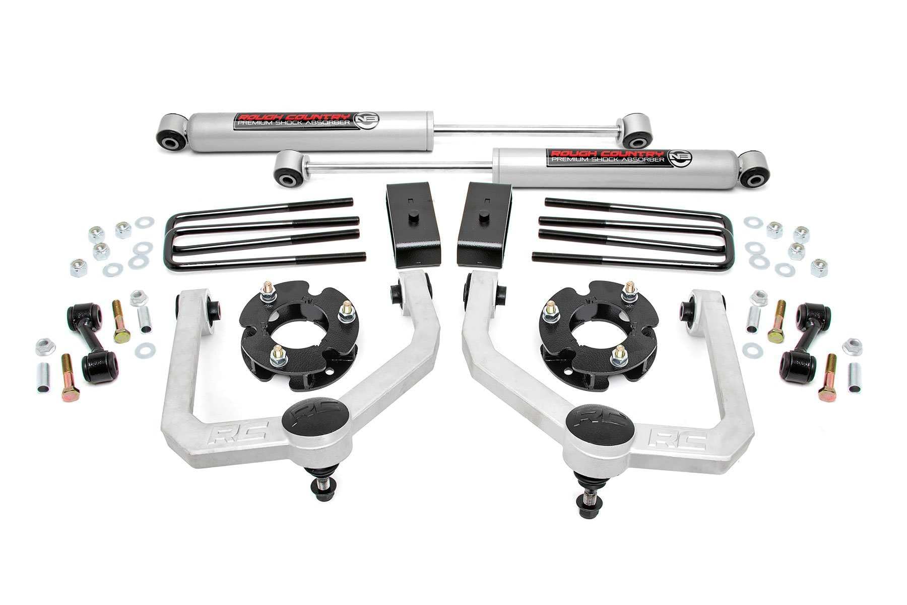 Rough Country 3' Lift Kit W/N3 Shocks For 2004-2024 Nissan Titan - 83430