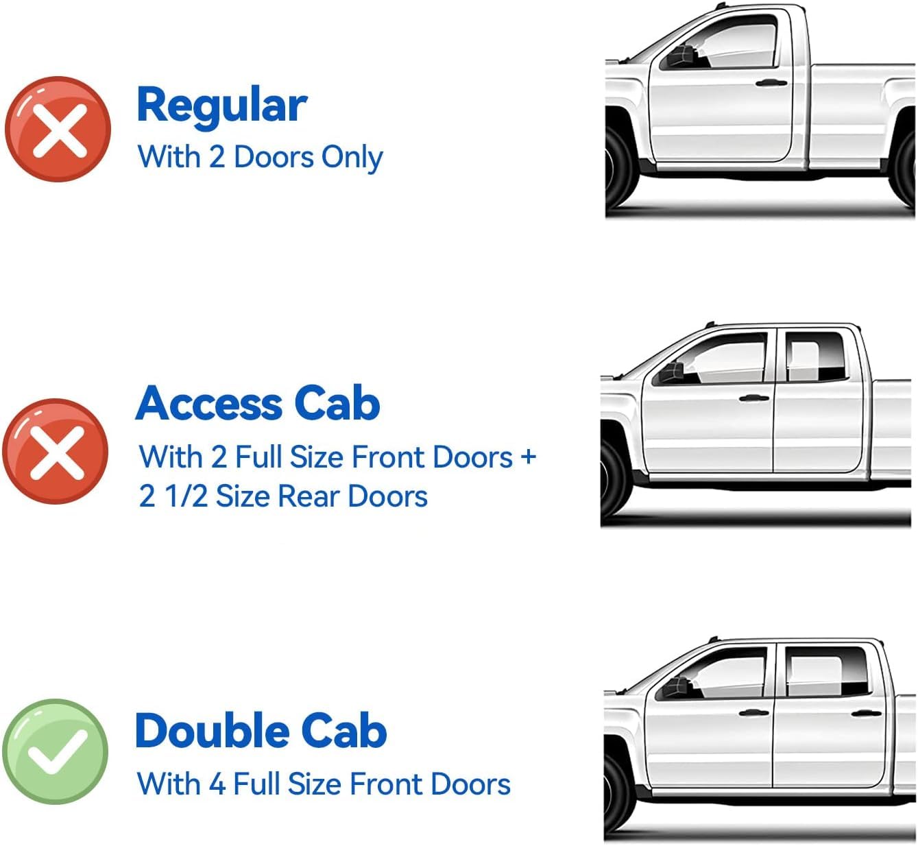Window Visors Rain Guards for 2005-2015 Toyota Tacoma Double Cab, Out-Channel Window Vent Wind Deflectors Visors Shades for 05-1