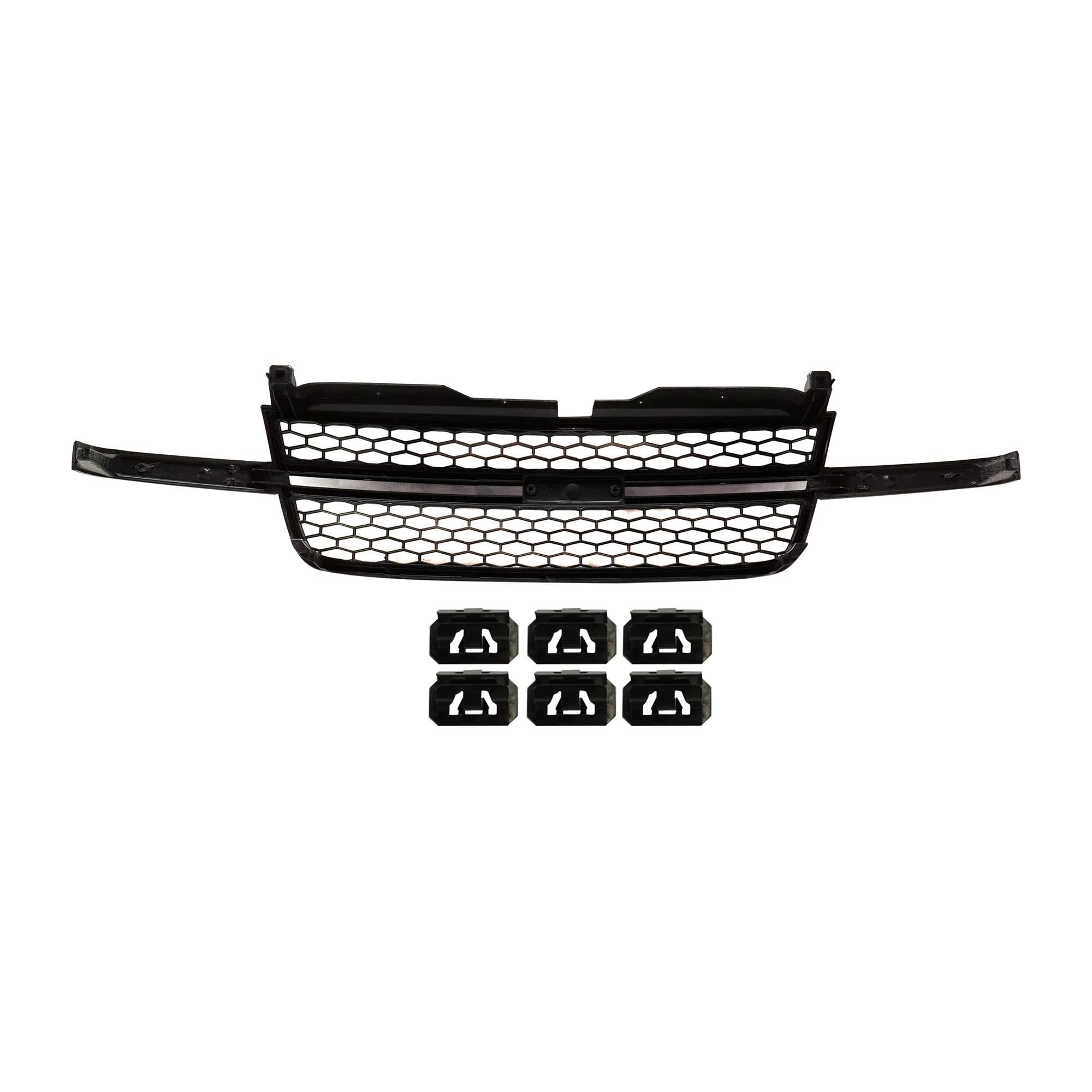 Garage-Pro Grille Assembly Compatible with Chevrolet Silverado 1500 2003-2006, Chevrolet Silverado 1500 Classic 2007 Textured Bl