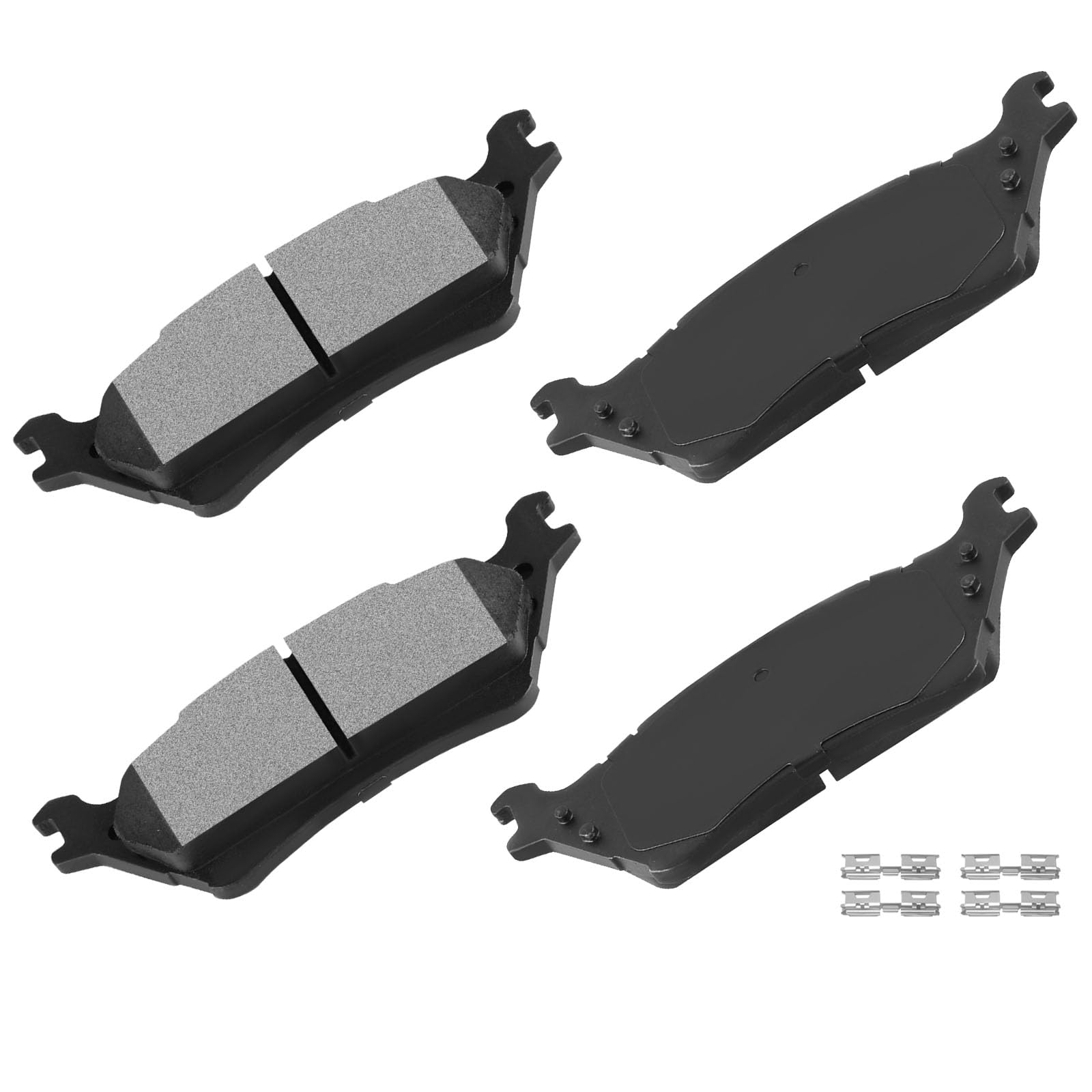Cciyu D1602 Rear Semi-Metallic Disc Brake Pads Kit For Ford For F-150 2012-2020 4Pcs