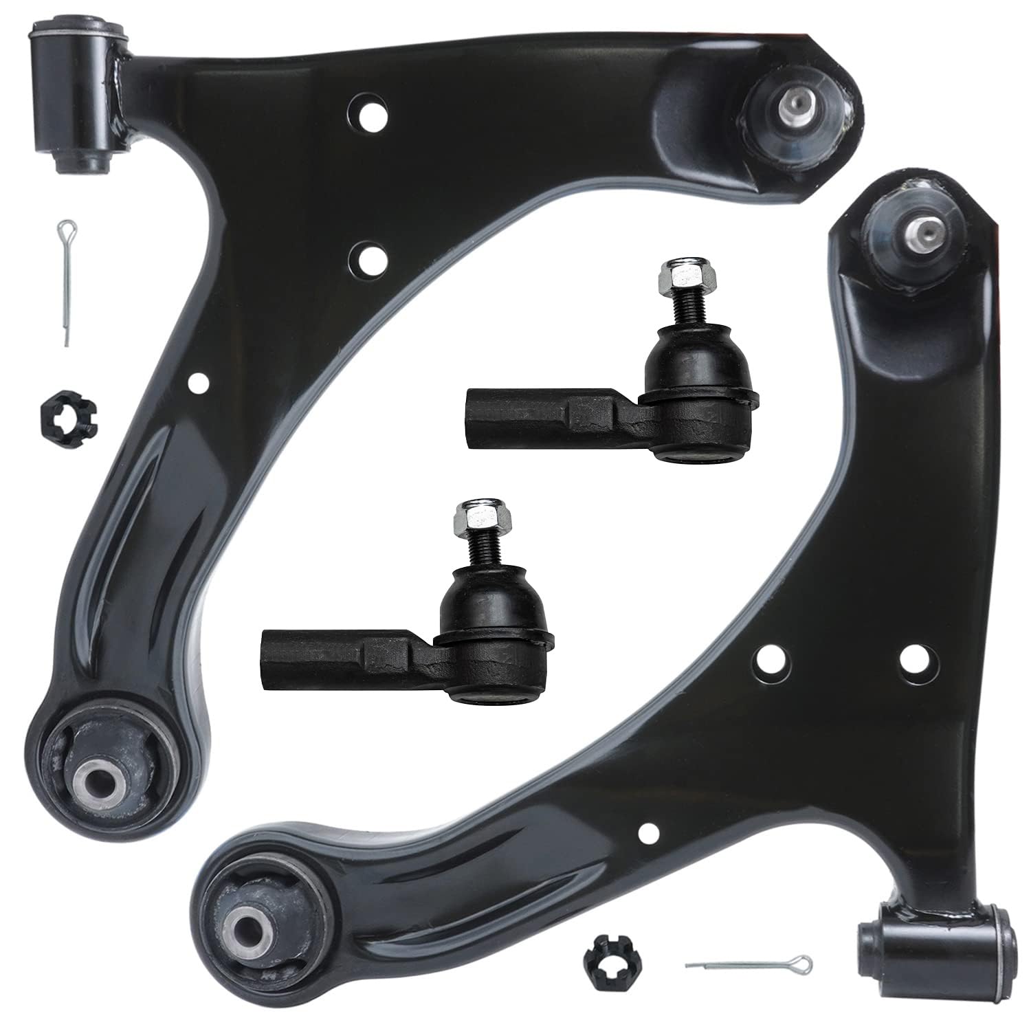 Detroit Axle - Front Lower Control Arms Kit for 2006-2013 Suzuki Grand Vitara 2007 2008 2009 2010 2011 2012, 2 Lower Control Arm