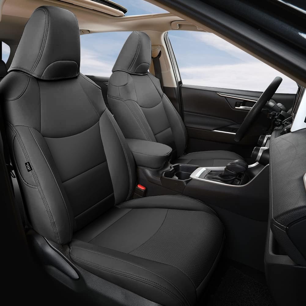 Giant Panda Customized Full Set Car Seat Covers Fit For Toyota Rav4 Le, Xle, Xle Premium, Limited,2019 2020 2021 2022 2023 2024